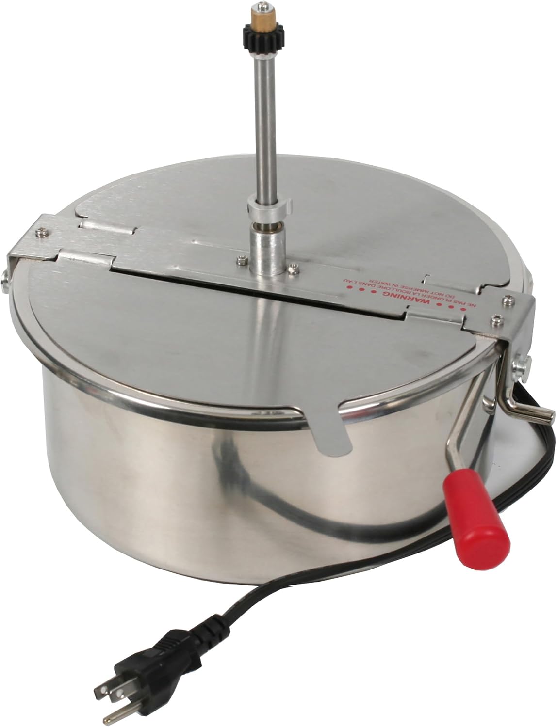 Great Northern Popcorn 12 Oz Replacement Kettle for Popcorn Machine | 1350W Kettle Popper with Lid. Stirrer. Gear Shaft. and 3-Prong Plug