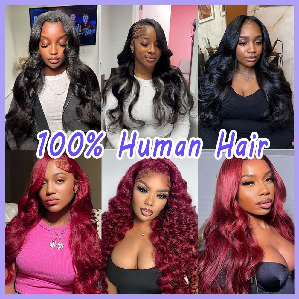 AGINBUY Human Hair Bundles Body Wave 20 22 24Inch 12A Brazilian Weave 3 Bundles for Women Natural Black Quick Weave Human Hair Extensions Double Weft