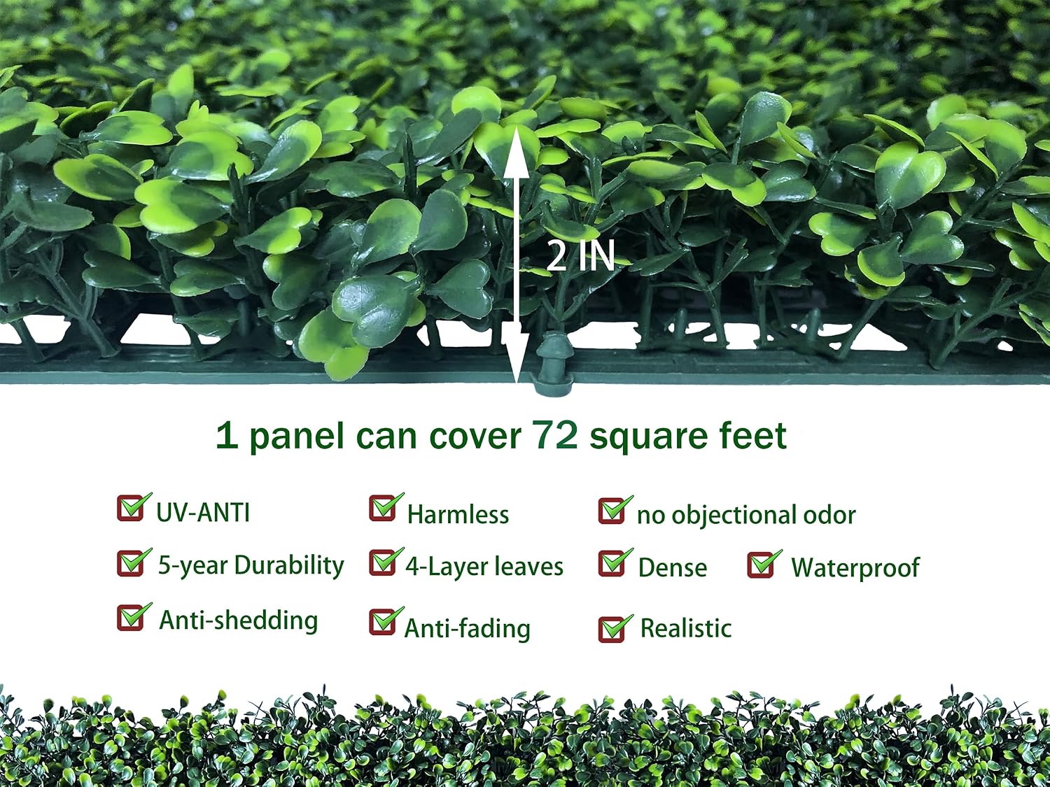 ODTORY Artificial Ivy Privacy Fence Wall Screen