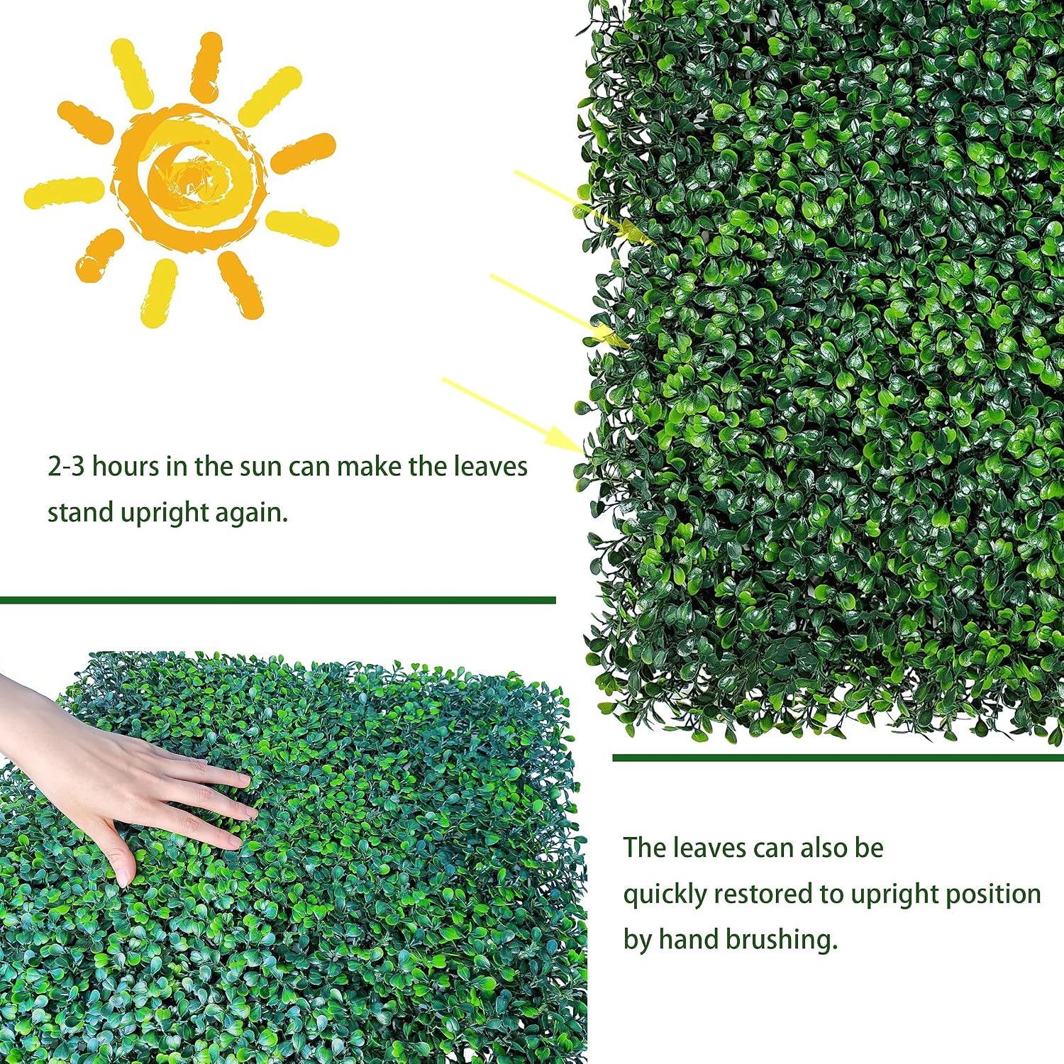 ODTORY Artificial Ivy Privacy Fence Wall Screen