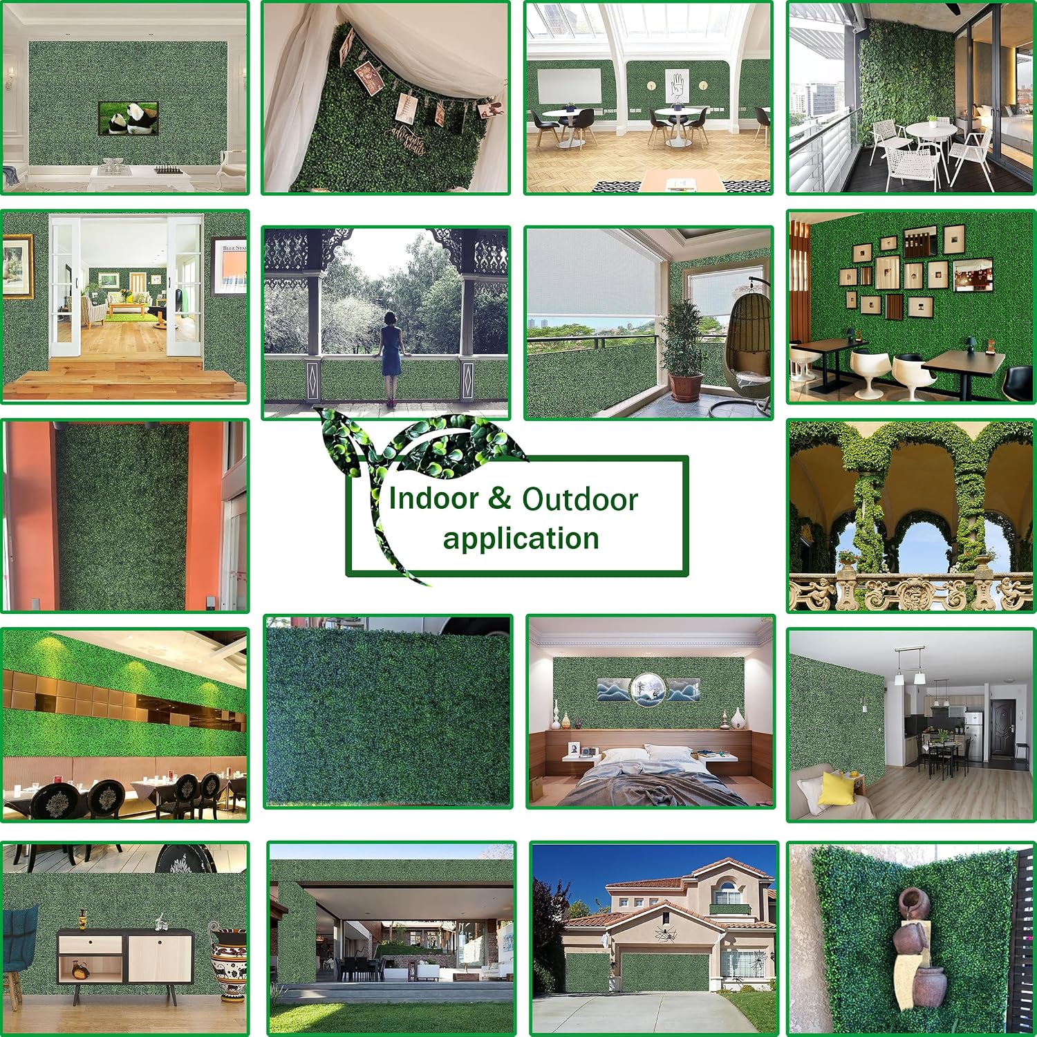 ODTORY Artificial Ivy Privacy Fence Wall Screen