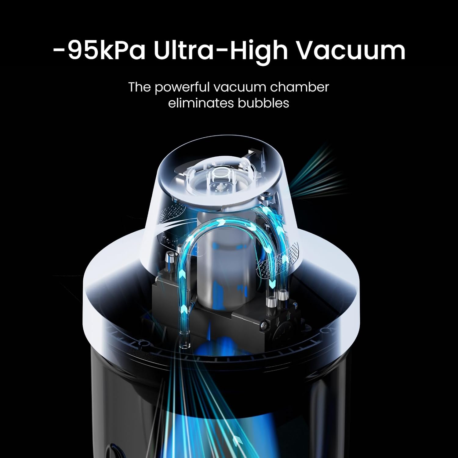 Resiners AirLess Lite Resin Bubble Remover. 95kPa Vacuum Degassing Chamber | Removes Resin Bubbles in 10 Minutes with 95kPa Vacuum Power. Compact. Ideal for Epoxy. UV Resin. Silicone. Jewelry Making