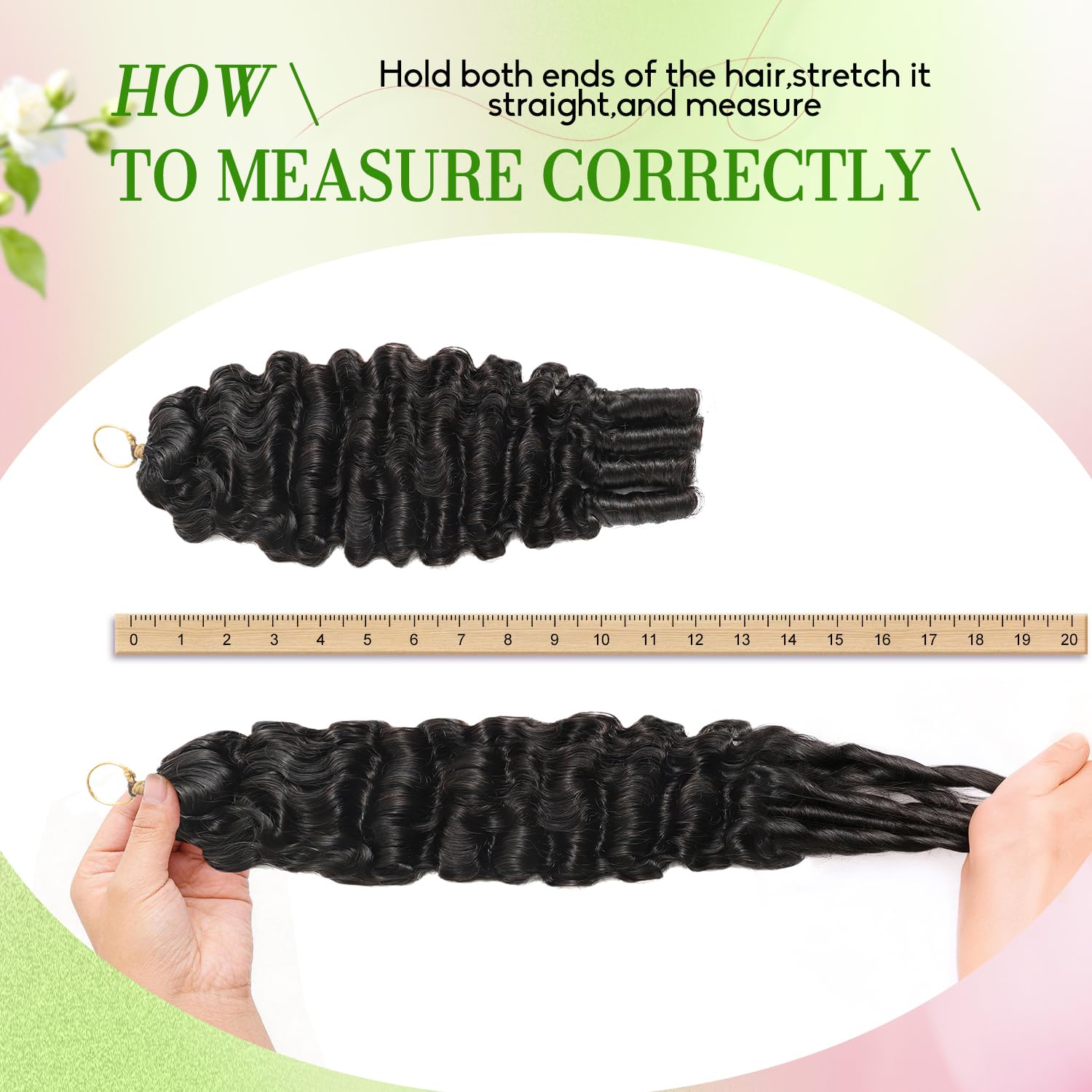 Human Crochet Hair for Black Women. Burmese Curly Crochet Human Hair.24 Inch 120g Pre-Separated Feather Invisible Miracle Knots Hair. Braiding Hair Extensions Soft Lightweight Reusable Natural Black