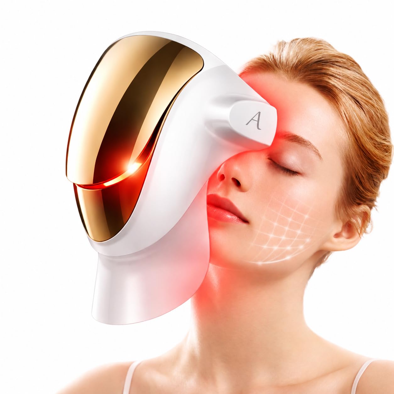 Aphrona Halo Led Face Mask. Led Light Therapy for face. Facial and Neck Skin Care Mask. Blue Light Red Light for Acne treatment Wrinkle Reduce. 807 led chips
