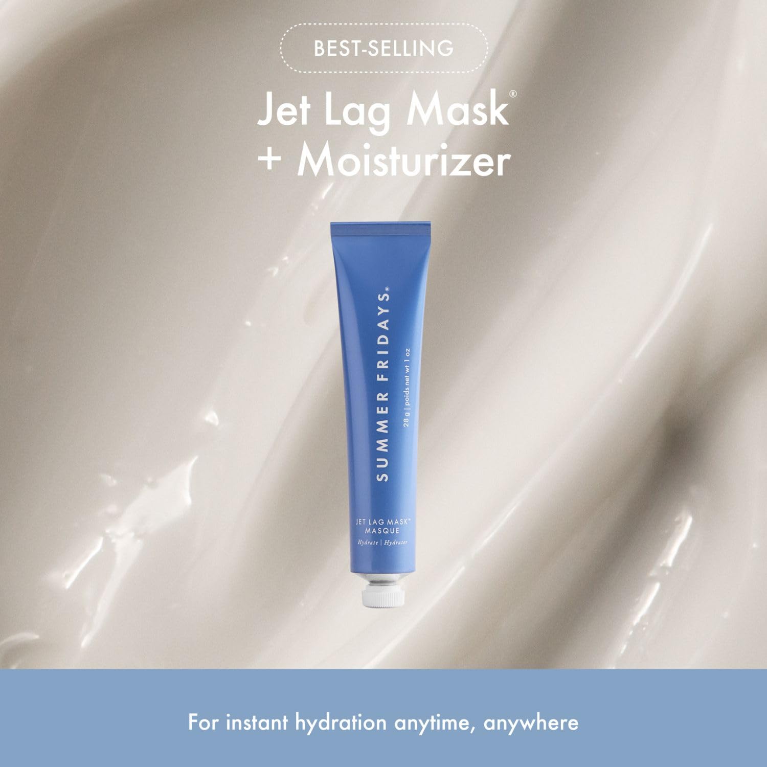 Summer Fridays Evening Duo. Travel Size Skin Care Set (2 Ct) | Mini Jet Lag Face Mask & Midnight Ritual Retinol Face Serum. Overnight Skin Care Kit for Hydrated & Smooth Skin