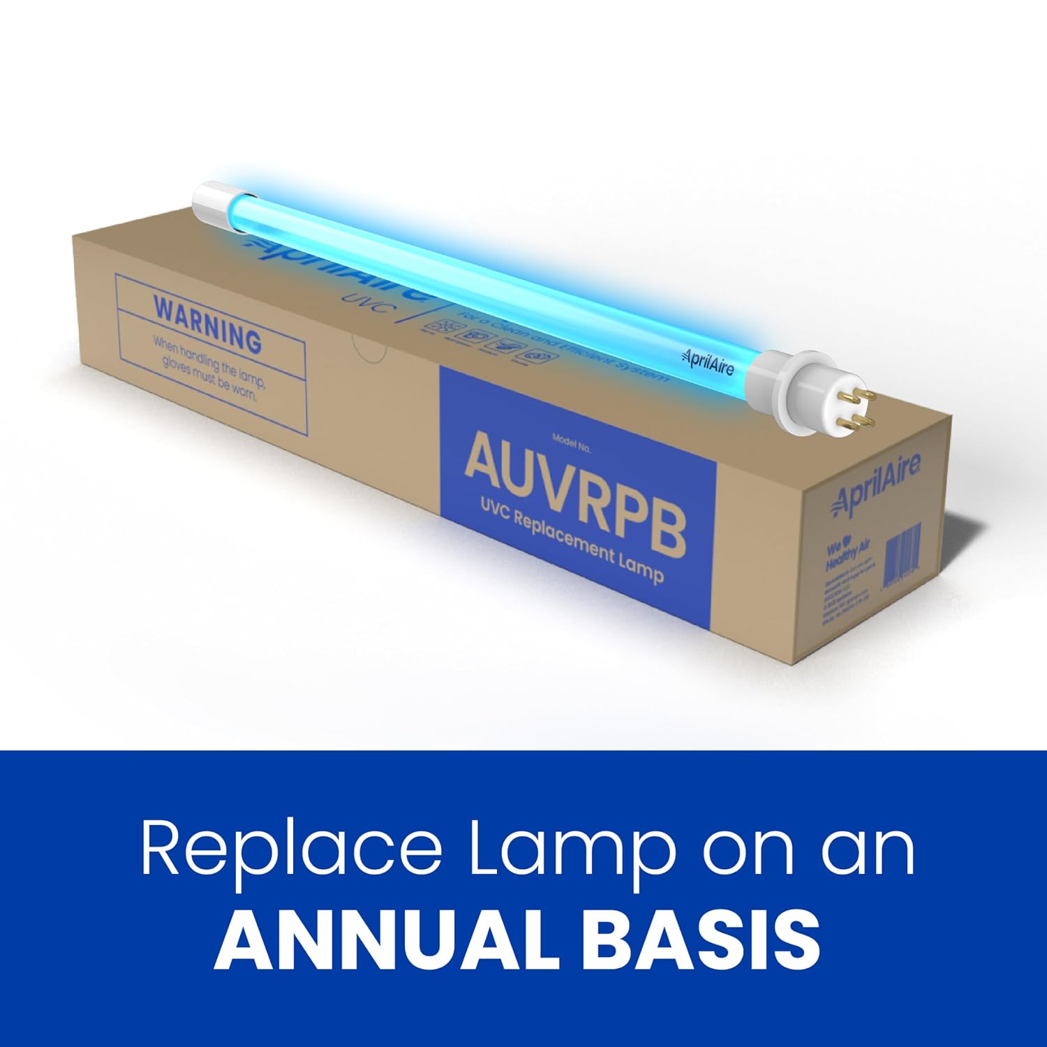 AprilAire AUV24V Residential Whole-House Ultraviolet Light UVC Chemical Free Coil Cleaner. 16 Bulb. 254nm. 17W 24V. Two HVAC Mounting Options
