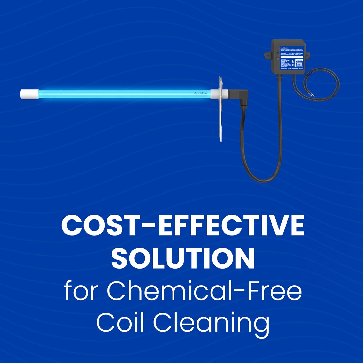 AprilAire AUV24V Residential Whole-House Ultraviolet Light UVC Chemical Free Coil Cleaner. 16 Bulb. 254nm. 17W 24V. Two HVAC Mounting Options