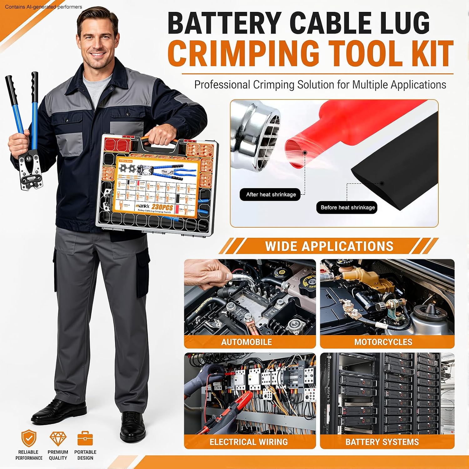 1 heat shrink tubing. for truck & battery wiring projects