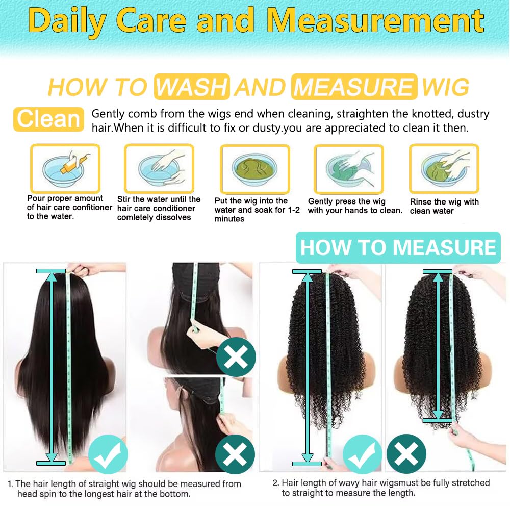 Lemiva Wear and Go Glueless Wigs Human Hair Pre Plucked Pre Cut HD Lace 7x5 Deep Wave Lace Front Wigs Human Hair Pre Plucked 200% Density Glueless Drawstring Wig for Beginners 20 Inch Natural Color