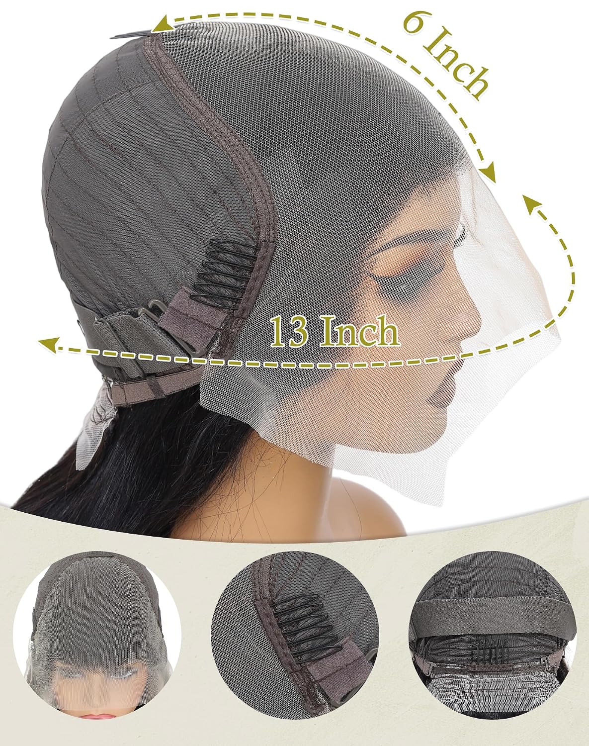 MsBertha 26 Inch Body Wave Human Hair Wig 13x6 Lace Front Wigs Human Hair Pre Plucked 200 Density HD Lace Frontal Wigs With Baby Hair Glueless Wigs Silky Smooth Tangle-free for Women Daily