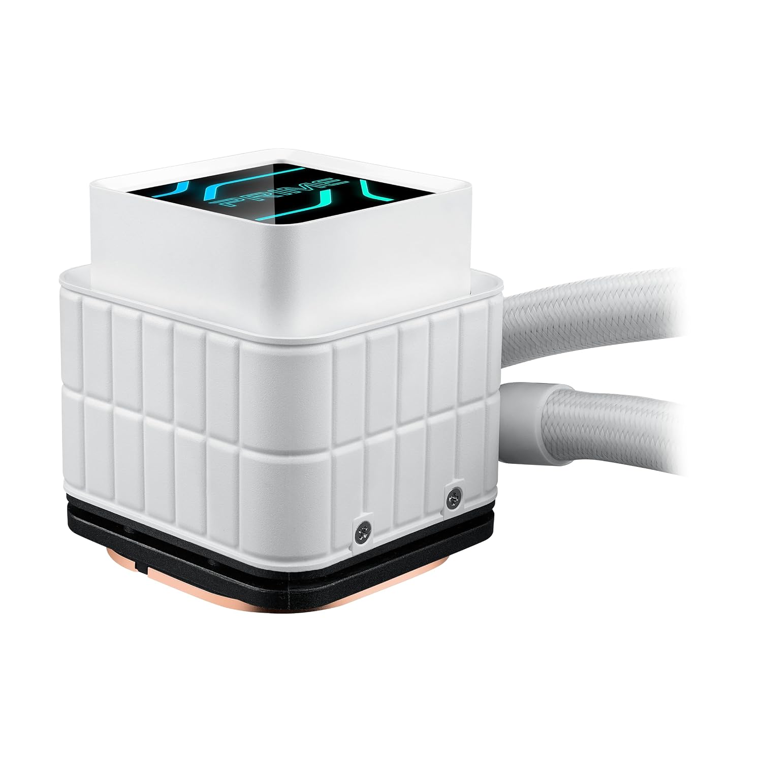 ASUS Prime LC 360 ARGB White Edition all-in-one CPU liquid cooler with special CPU contact area. water block with infinity mirror lens options. pre-installed ARGB fans & Aura lighting. 6 Year Warranty