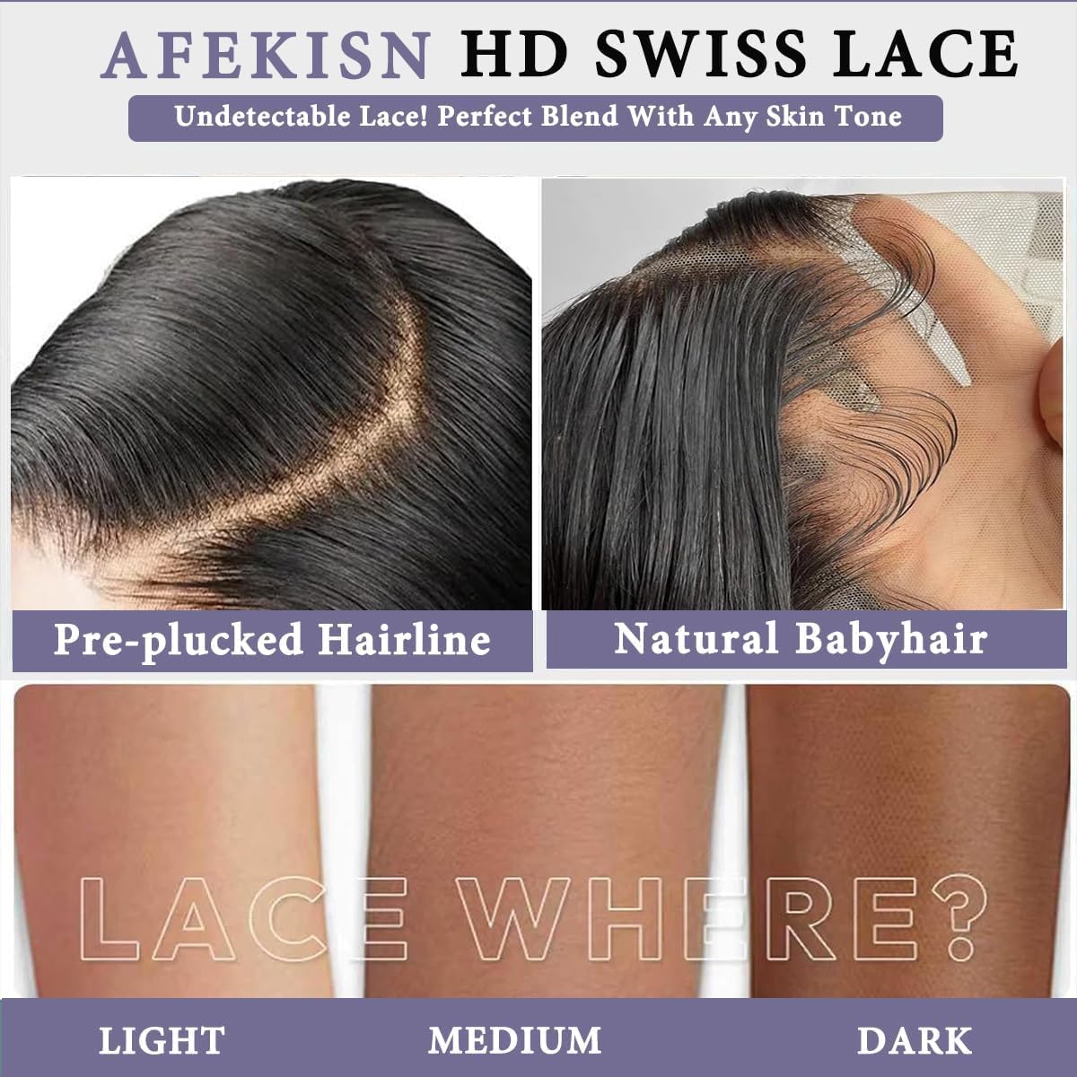 Afekisn 13x6 Lace Front Wigs Human Hair Pre Plucked 200% Density Body Wave HD Transparent Lace Frontal Wigs for Women Natural Color Glueless with Baby Hair 24 Inch