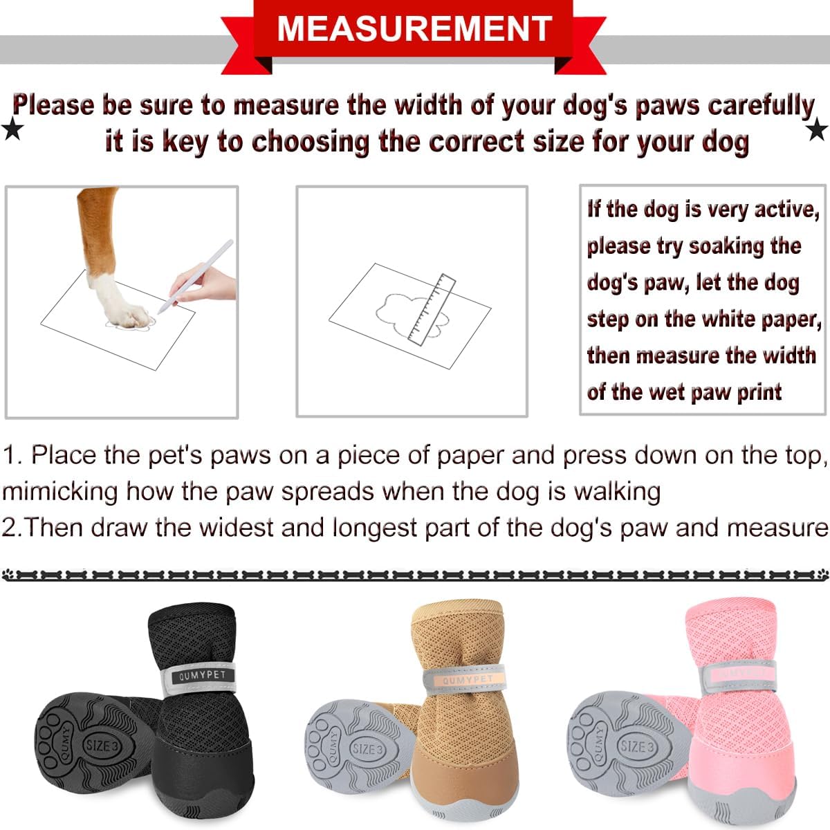 QUMY Dog Shoes for Small Dogs Hot Pavement Puppy Dog Boots & Paw Protectors | Small Medium Dog Summer Shoes. Soft Anti-Slip Rubber Sole. Mesh Breathable Dog Booties for Hardfloors. Walking Running Khaki