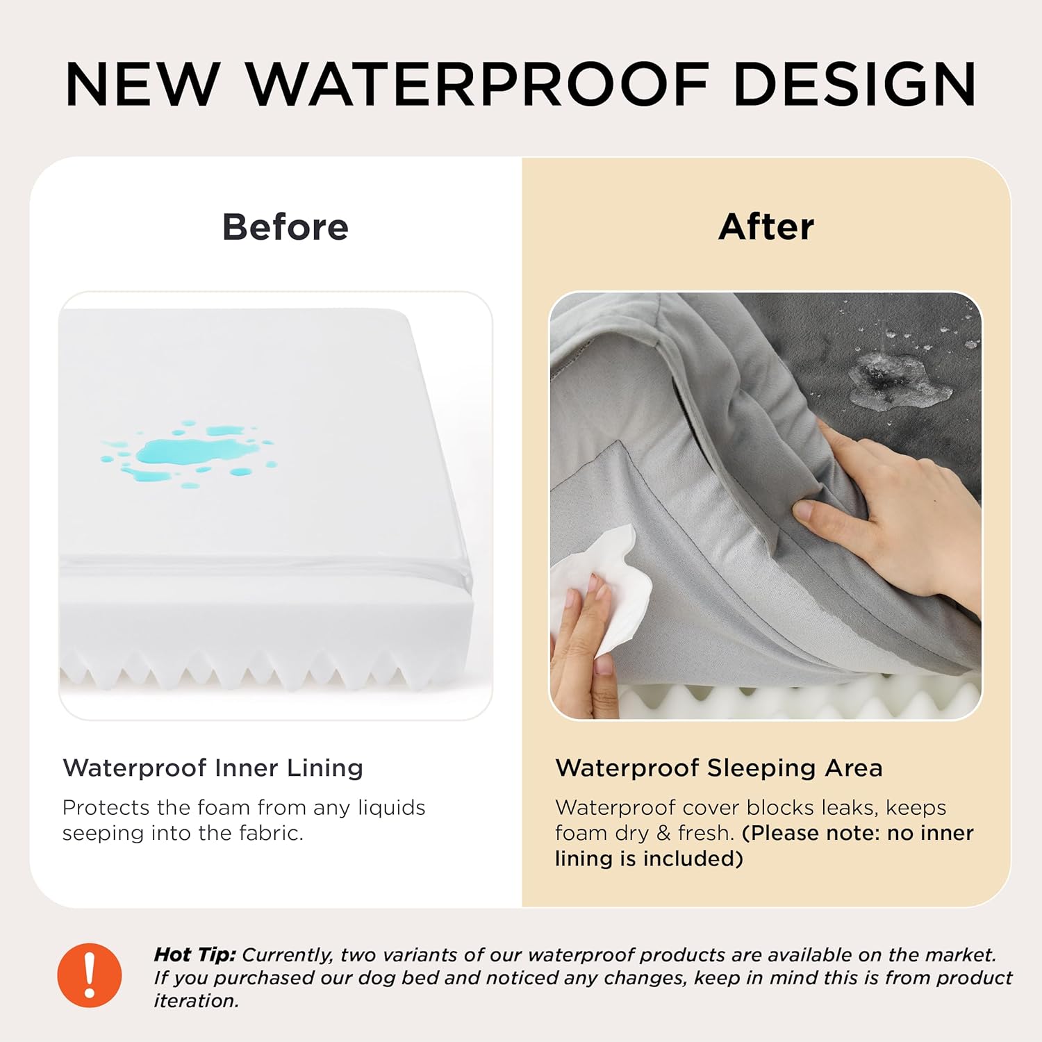 Bedsure Orthopedic Dog Beds for Small Dogs with Removable Washable Cover | 24 Classic Comfy Puppy Couch Sofa Waterproof. Cozy Bolster Sides. Nonslip Bottom. Pet bed for Cats.Senior Dogs. Grey