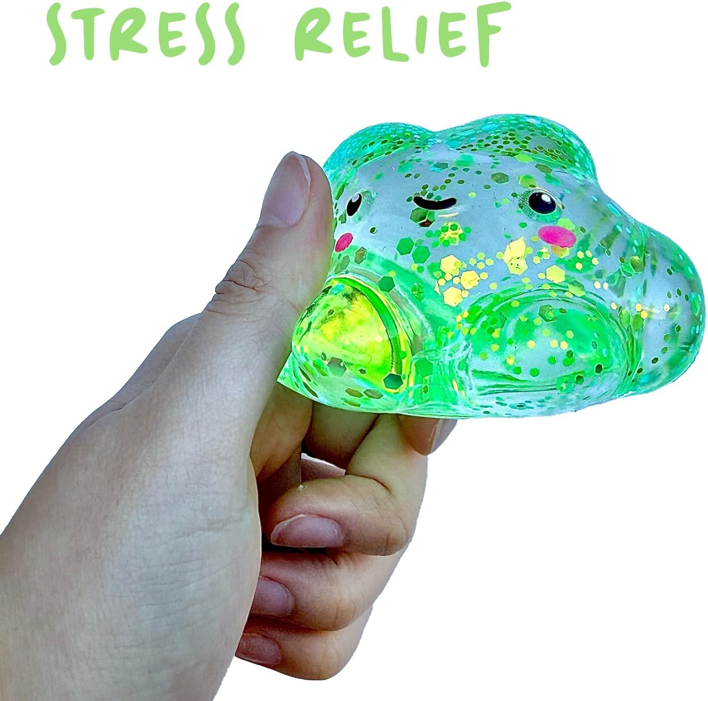 Kiedle Premium Cloud Stress Ball. Odor-Free Slow Rise Crystal Clear. Non-Toxic Cute Sensory Squishy Fidget Toy. Easy to Clean. Durable. Gift-Ready. Children Safety Certificate & ASTM Certified 3+