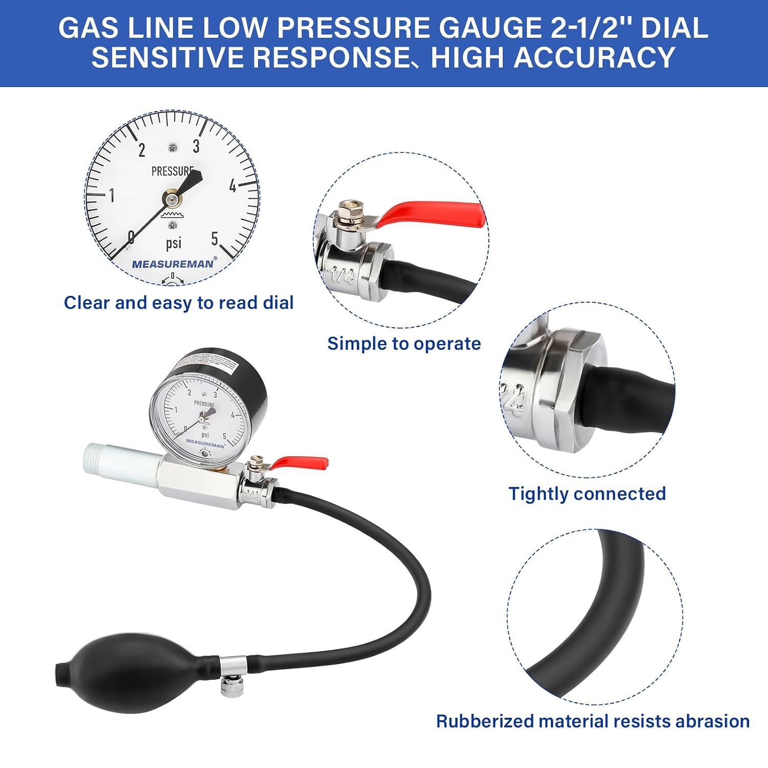 MEASUREMAN Low Pressure Gas Test Kit