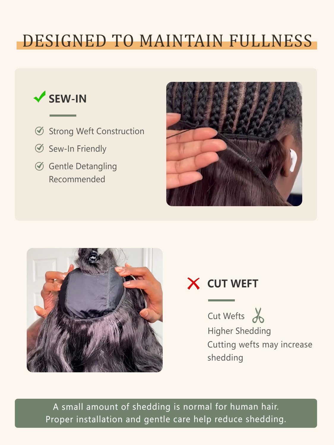 MLIP Human Hair Bundles Straight. Raw Virgin Indian Hair. Full & Natural | Low Tangle. Low Shedding. Stays Silky Soft After Multiple Washes. Lasts 3X Longer. Natural Black. 3 Bundles. 16 18 20 Inch