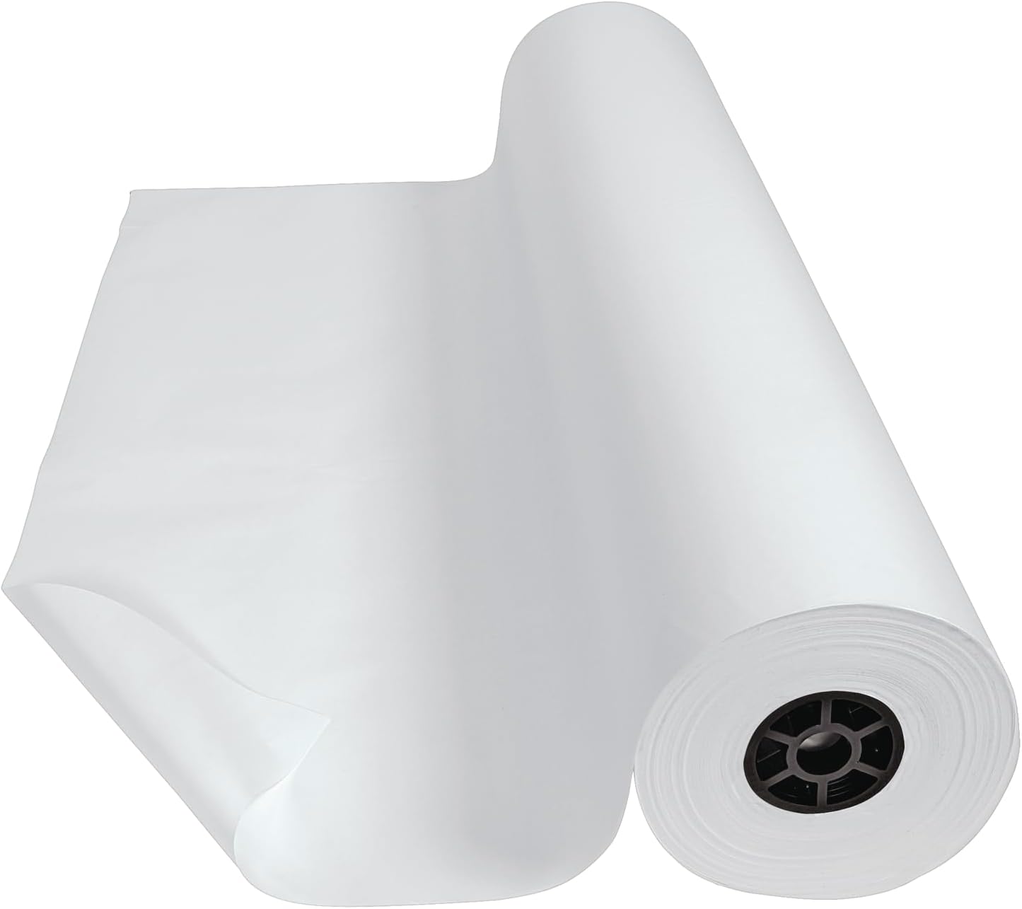 Colorations Dual Surface Paper Roll Classroom Supplies for Arts and Crafts White (36 x 1000') (Item # DSWH) | Textured Paper. Classroom Arts & Crafts Supplies. Bulletin Board. Gift Wrapping. Chalkboard Wallpaper