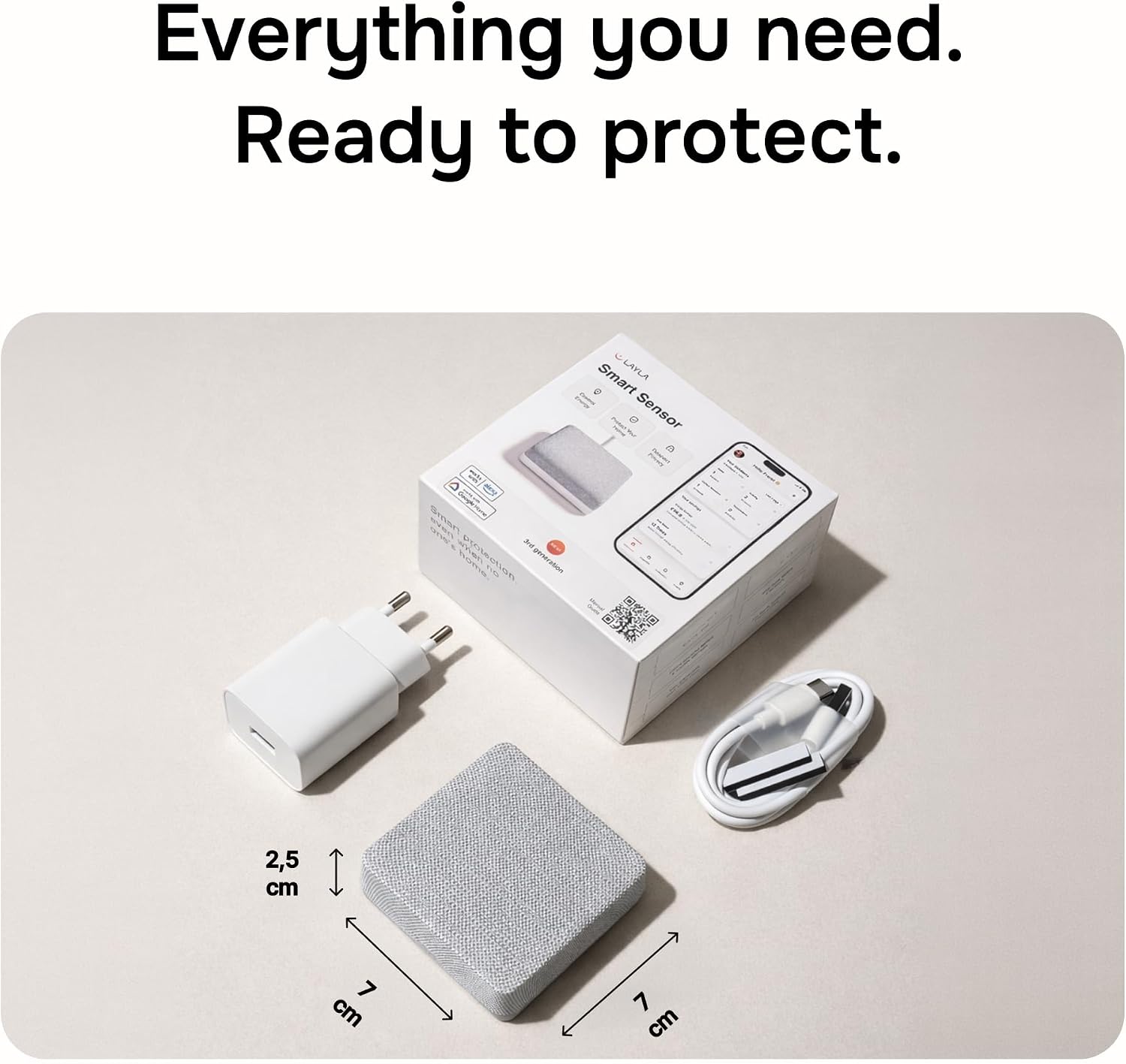Layla Noise Monitoring Device for Airbnb. Rental. Office & Home | Noise & Occupancy Sensor with Radar-Based Motion Detection | Privacy-Safe Security Monitor | No Subscription