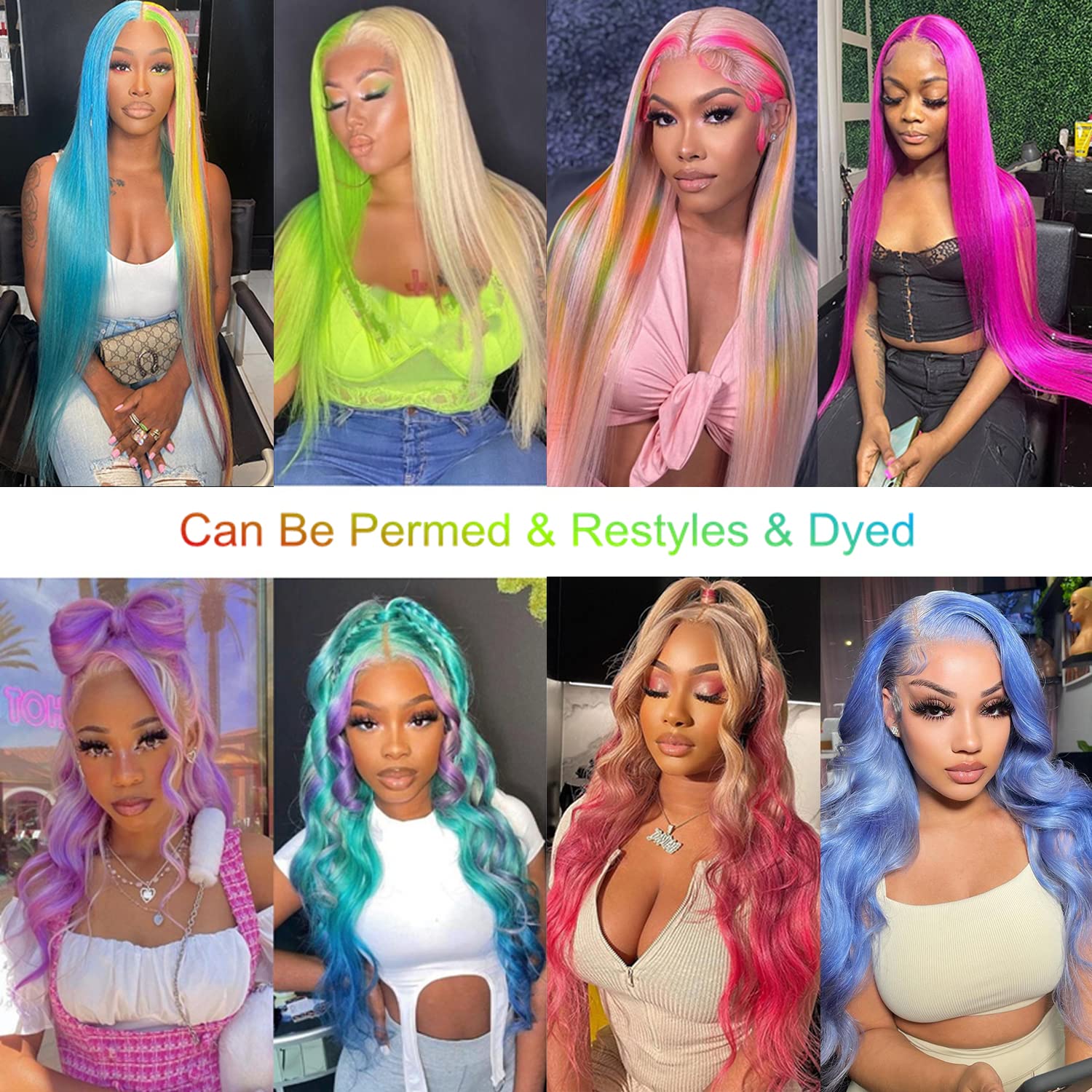 Myecool 30 Inch 613 Lace Front Wig Human Hair 13x5 Straight 613 HD Lace Frontal Wig Human Hair Pre Plucked Bleached Knots for Women(30Inch. Blonde)