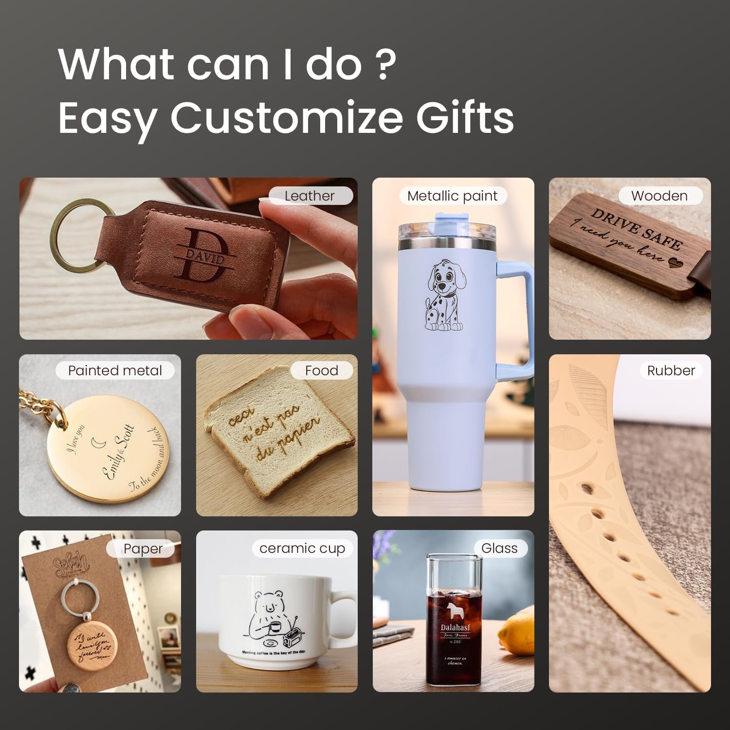 LONGER RAY5 Laser Engraver. 2500mW Compact Precision Engraving Machine | 0.01mm Ultra Precision. 12000mm/min Speed. Wood Acrylic Leather Engraving. DIY Crafts. Compact Design. 131×140mm Work Area