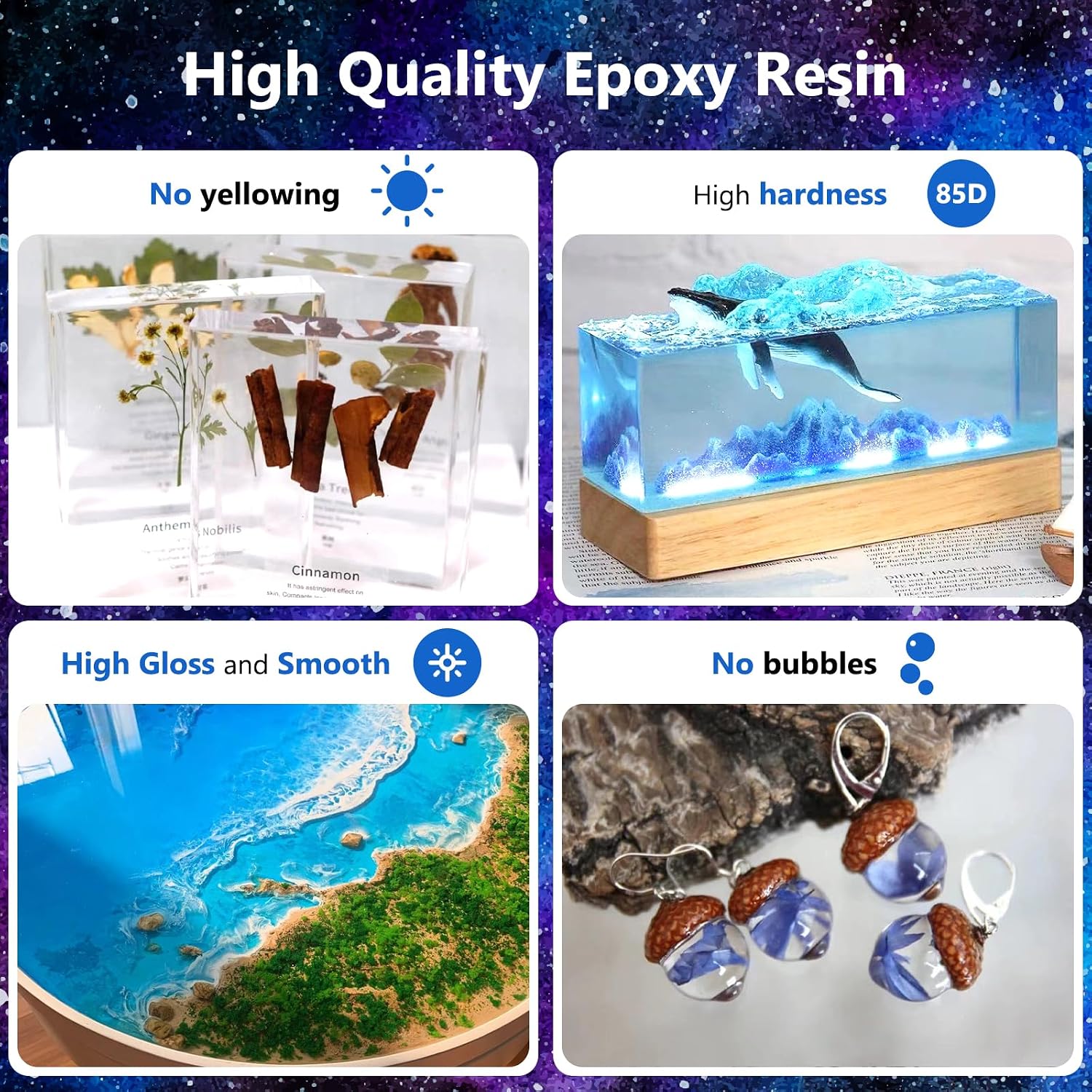 Deep Pour Epoxy Resin. KISREL 4.5Gallon Resin Epoxy Kit (2