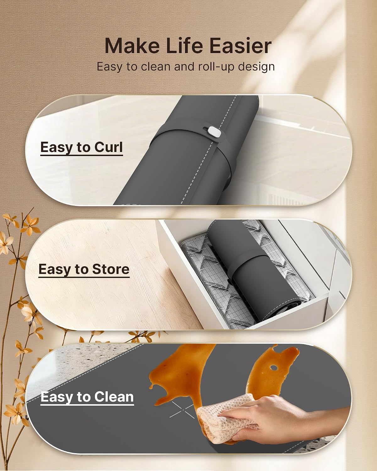 NUTCITY Food Warming Mat Extra Large 40x16 with Insulation Pad | Fast & Even Heating with 7 Temperature Settings and 8H Timer Keeps Meals Warm for Parties. Gatherings and Daily Dining