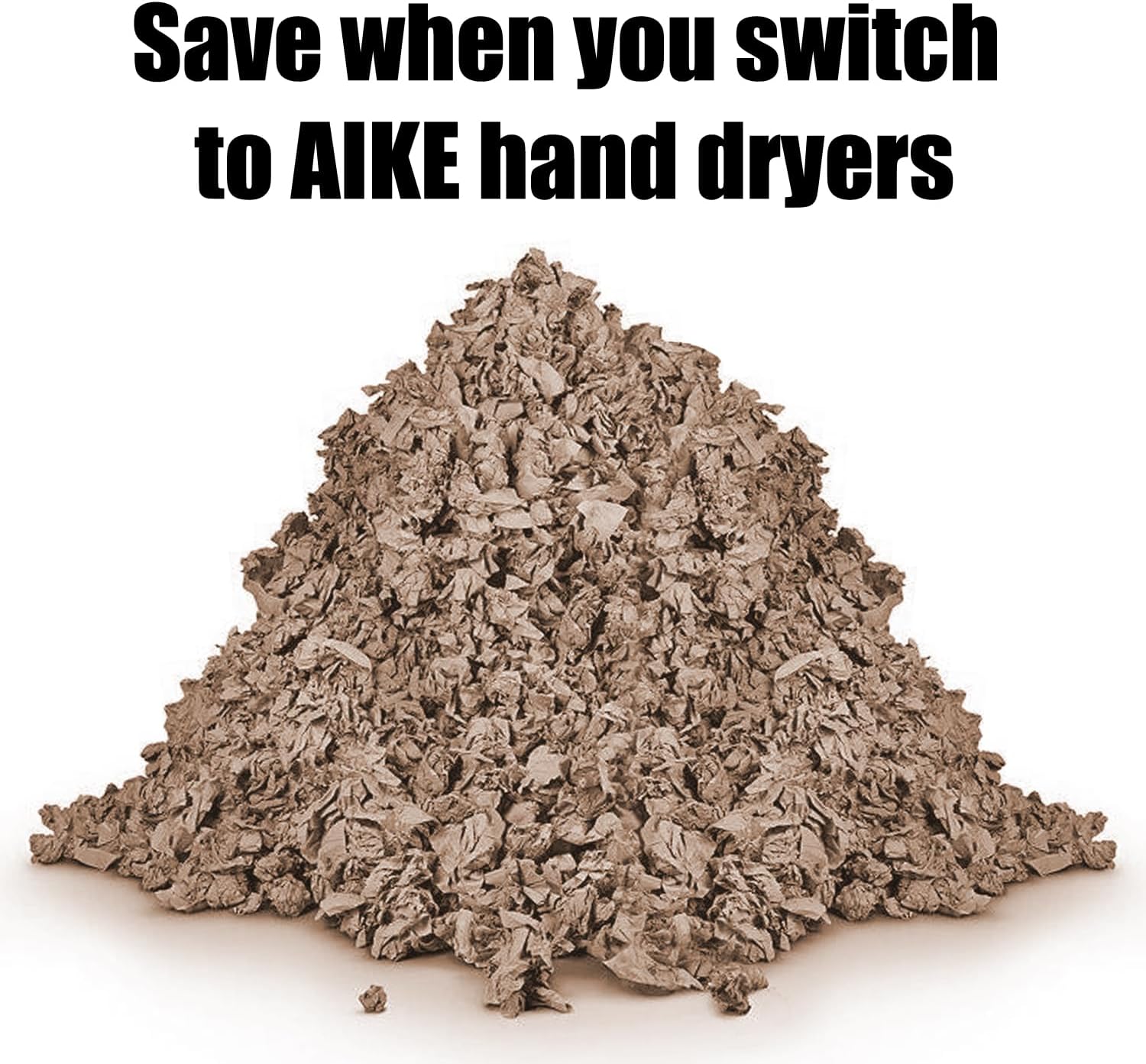 AIKE Elephant Power Hand Dryer for Commercial Bathroom MatteBlack.AK2812 | 15S Fast Dry Heavy Duty High Speed Design. Plug-in Easy Install and Hardwiring Friendly.Stainless Steel Model AK2812