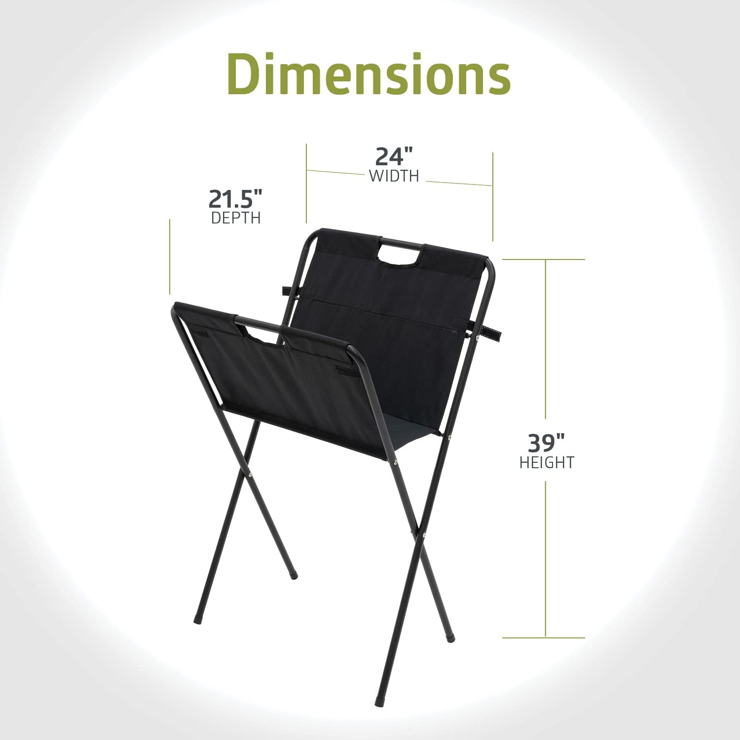 Pearington Folding and Collapsible Canvas Print Display Rack and Poster Stand. Black. 2 Pack