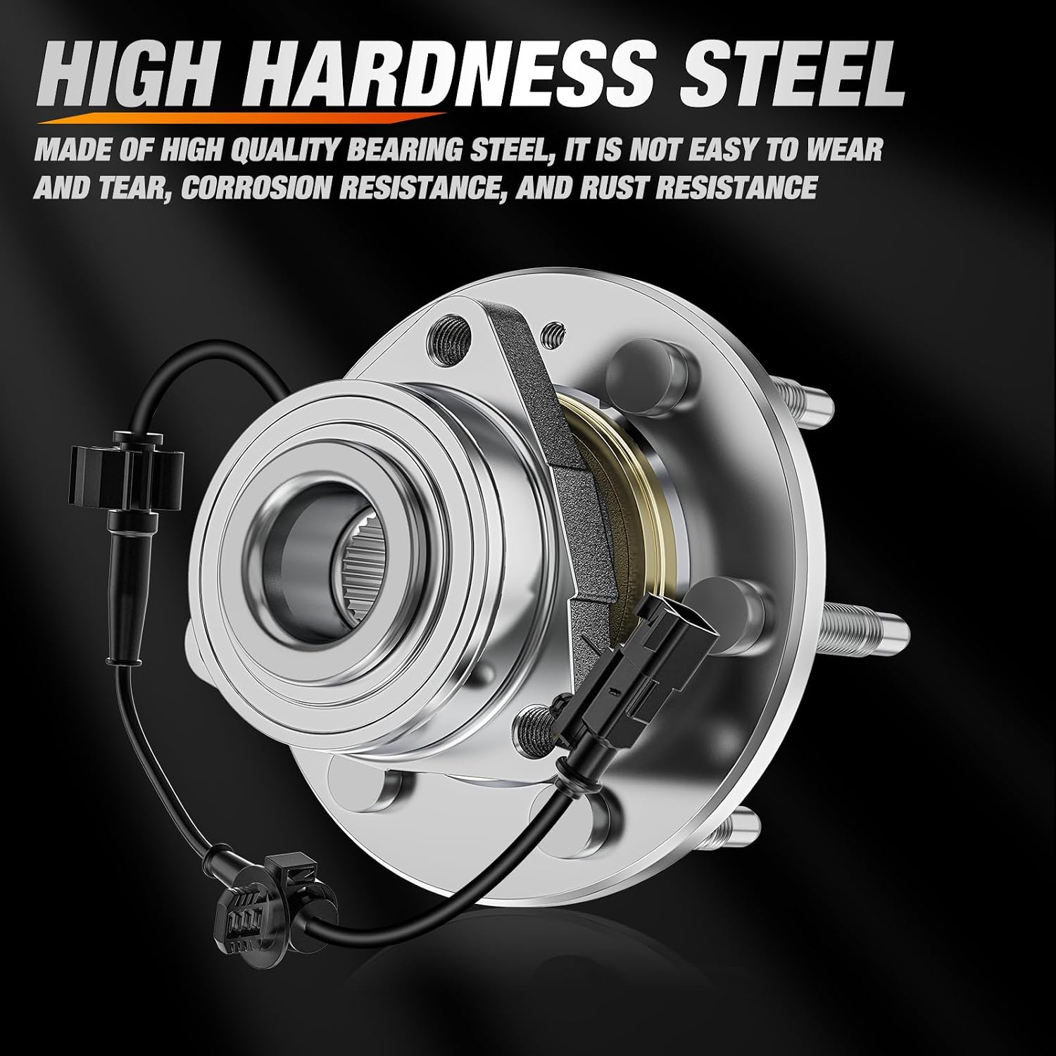 Nilight Wheel Bearing and Hub for Chevy Silverado GMC Sierra 1500 2014–2018 | For Chevrolet Tahoe Suburban Yukon / Yukon XL Cadillac Escalade 2015–2020. 6-Lug 4WD-2Pack