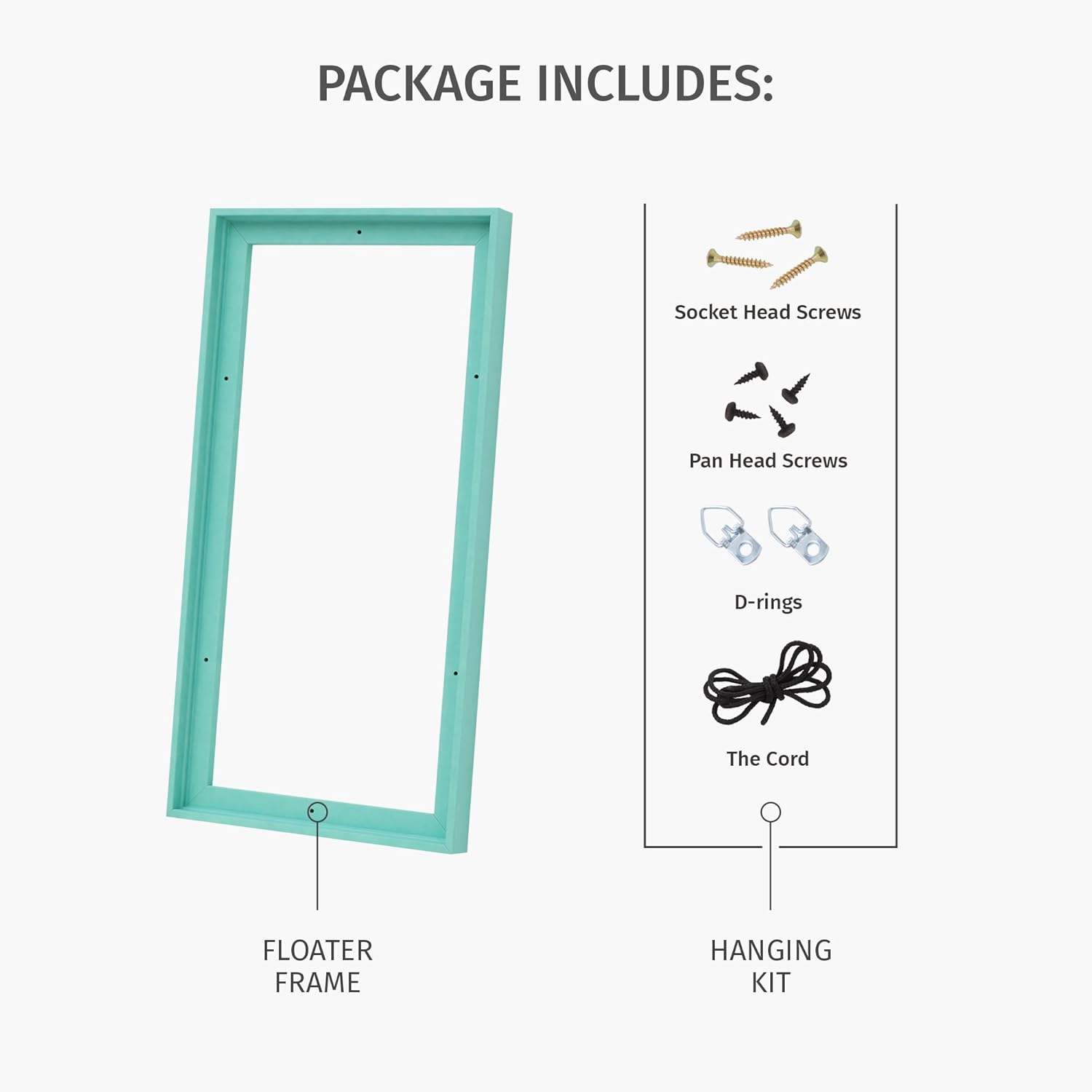 Pixy Canvas 20x30 inch Floater Frame for Canvas Paintings. Wood Panels. Canvas Panels & Stretched Canvas Boards. Floating Frame fits 5/8. 3/4 & max 7/8 Deep Artwork (Black. 20 x 30 inch)