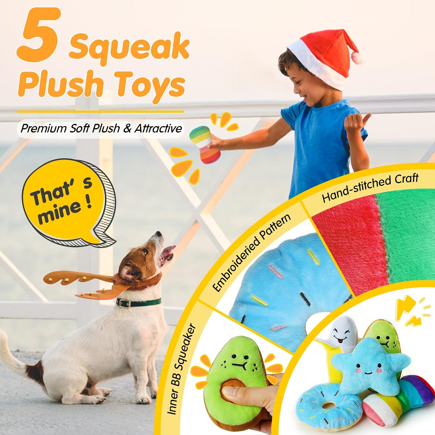 Zeaxuie 25 Pack Luxury Dog Chew Toys for Puppy. Dog Toys with Ropes. Treat Ball and Squeaky Puppy Toys for Teething Small Dogs