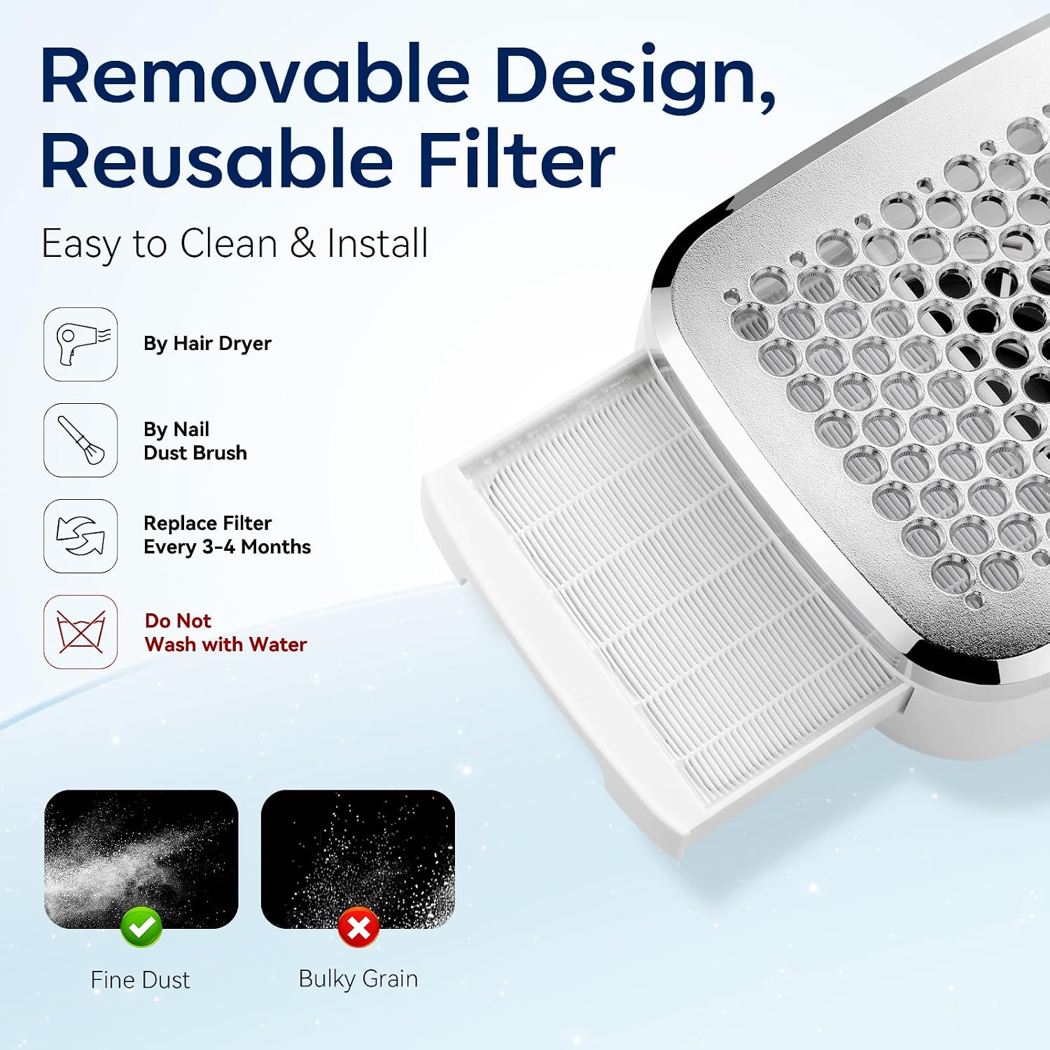 Makartt Cordless Nail Dust Collector
