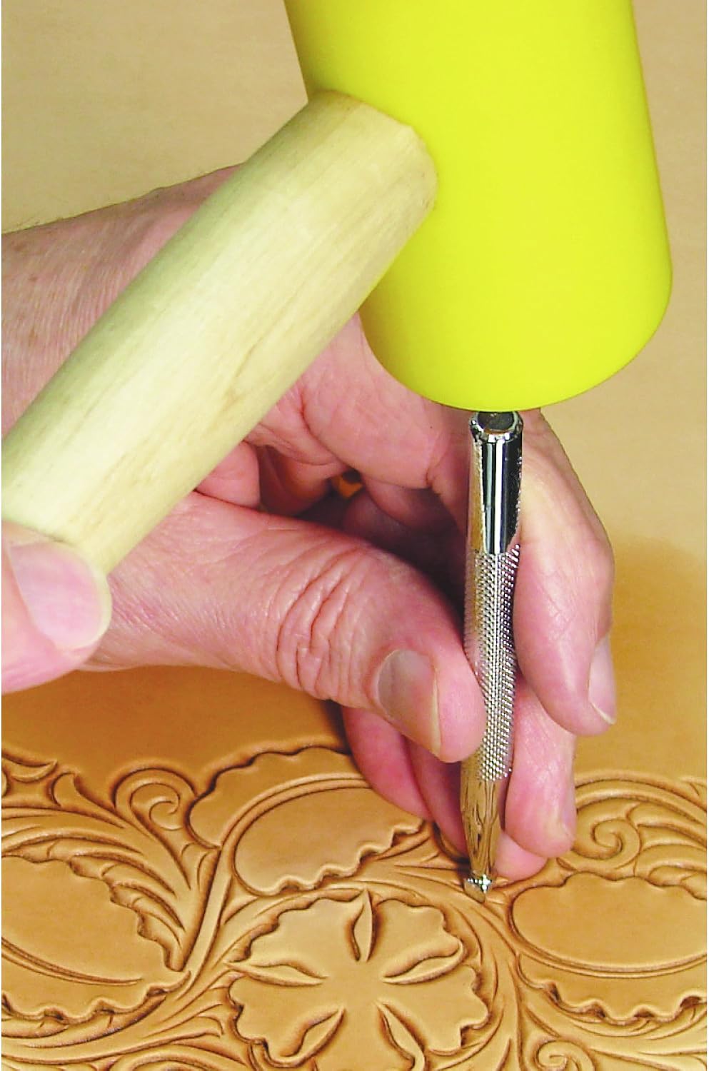 Realeather Leather Stamps Tool Set for Leather Crafting. 10 Stamping Tools. Sheridan Style Stamp Set I