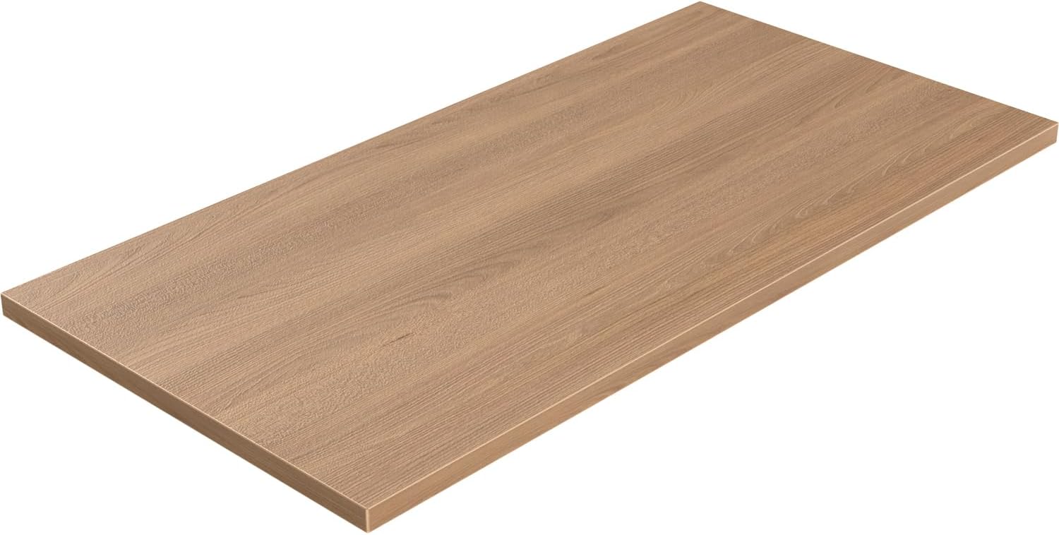SSWOOD Rectangular Wood Table Top. 48x24x1 in Solid One-Piece Workbench Top | Wood Table Top Particle Board For Standing Desk. Home Office DIY Countertop. Washer Dryer. Coffee Bar And Workbench Use
