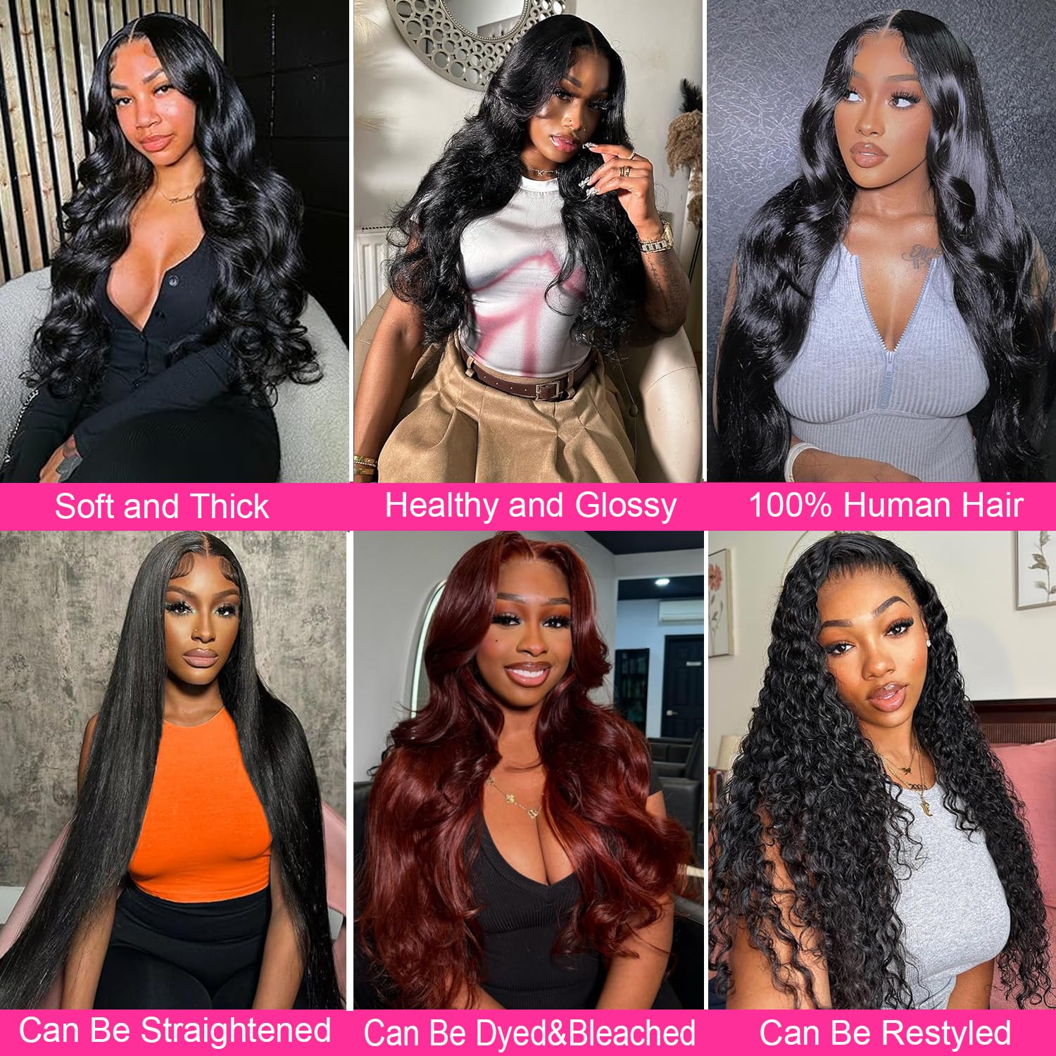 Caplina 16A Human Hair Bundles 18 18 20 20 Inch Body Wave 400g Unprocessed Brazilian Virgin Hair 4 Bundles Deals Human Hair Extensions Quick Weave Human Hair Natural Black Color