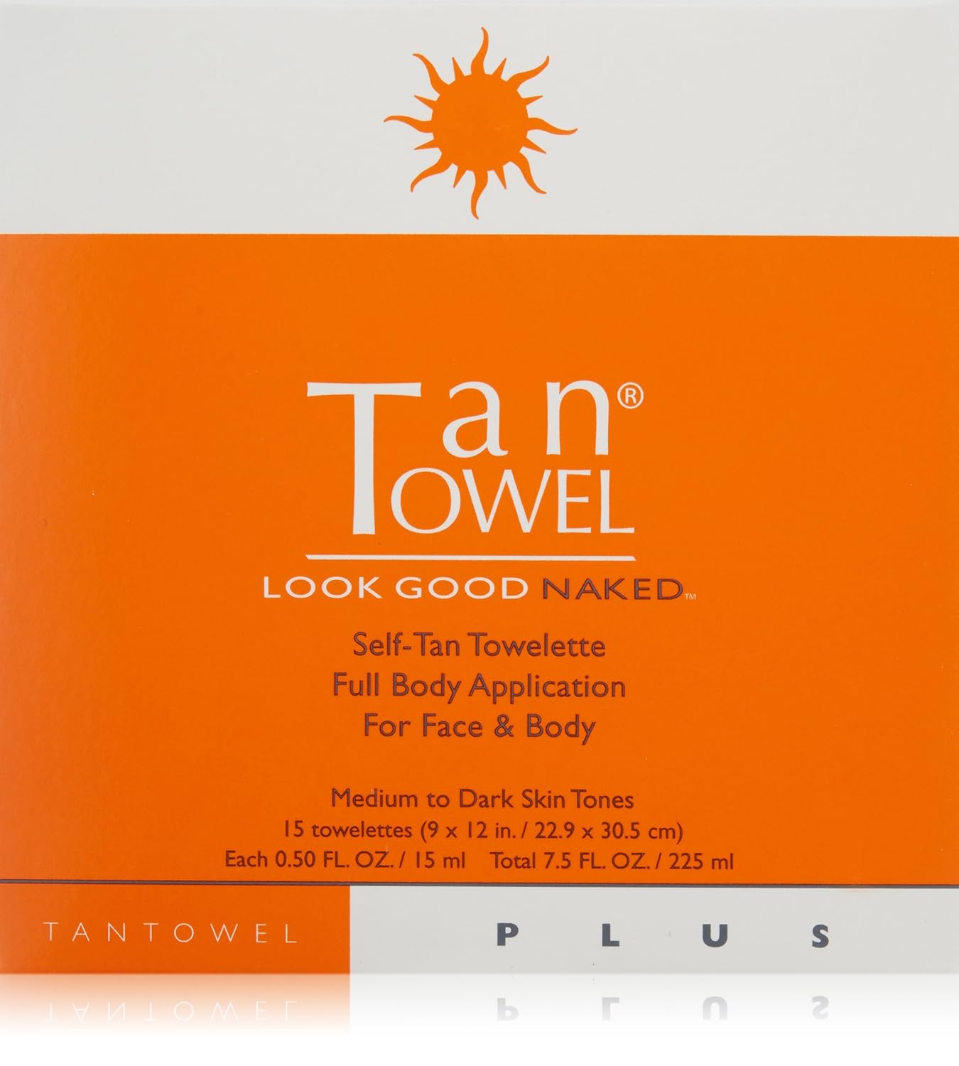 Tan Towel Full Body Plus Creme. 15 Count