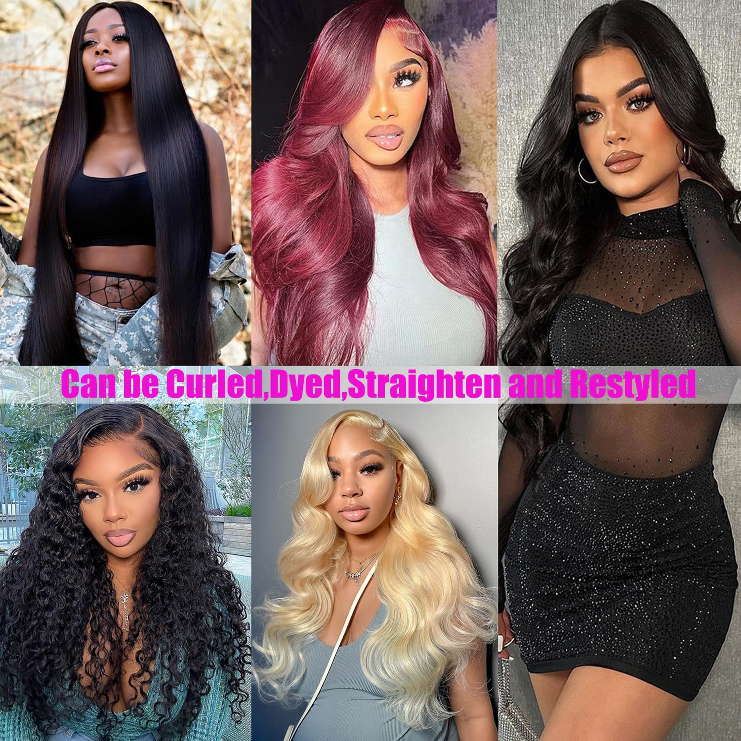 Body Wave Bundles Human Hair 20 22 22 24 Inch Human Hair Bundles 100% Unprocessed Brazilian Virgin Human Hair Extensions for Women Natural Color