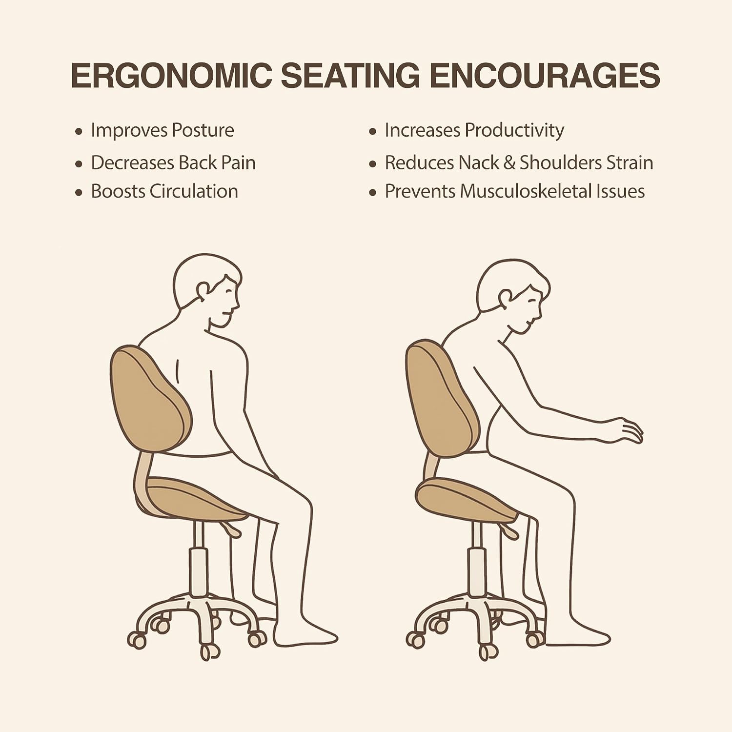 Ergonomic Saddle Chair with Back Support. Adjustable Rolling Stool | Aluminum Base · Adjustable Backrest · PU Casters · 400 lb Capacity · Dental. Salon. Spa & Office