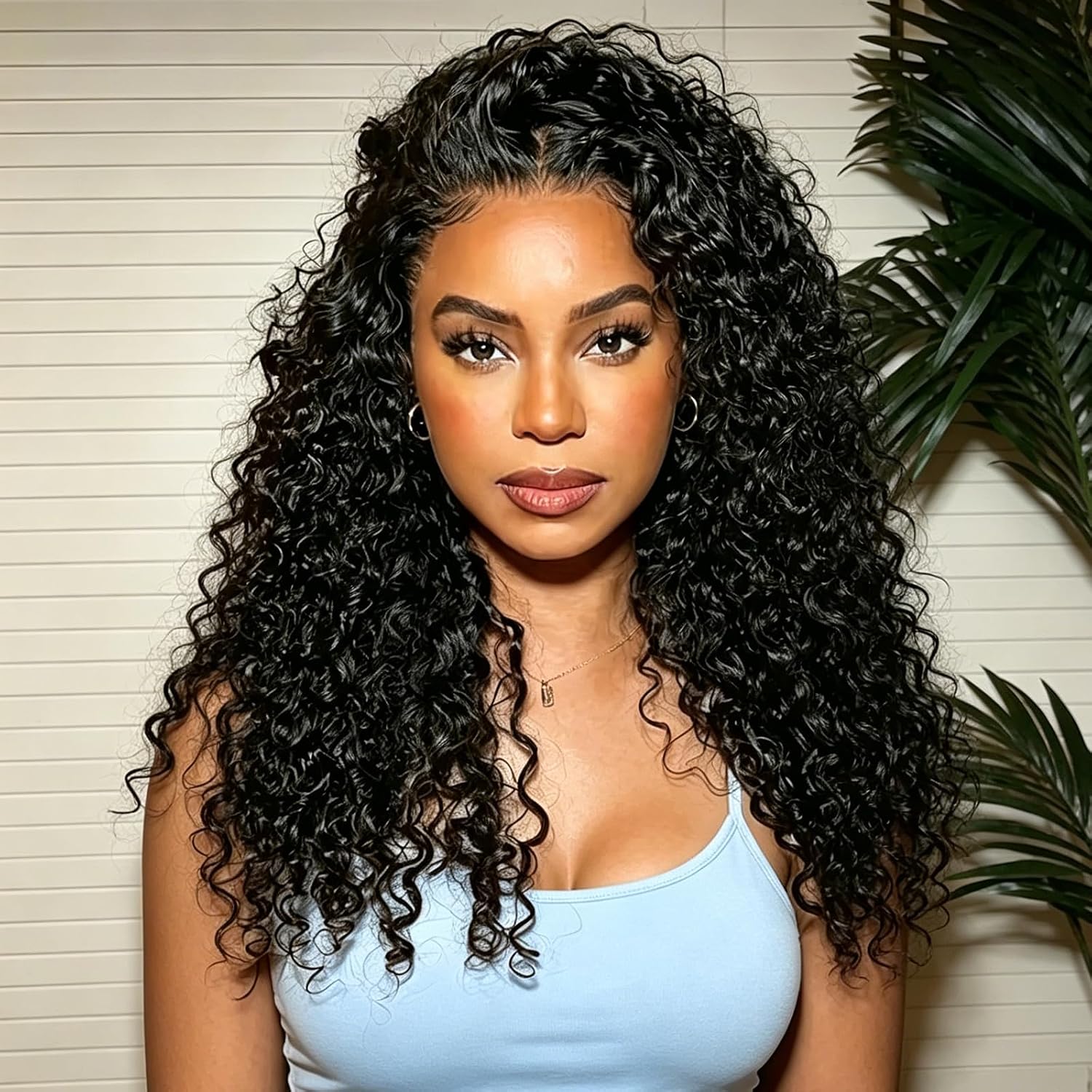 Coshgirl Burmese Curly Half Wig Human Hair for Women 180% Density 3 In 1 Seamless Flip Over Half Wigs with Spiral Curls End Beginner Friendly Wear Go Drawstring Wig No Glue No Sew Easy Install 24inch