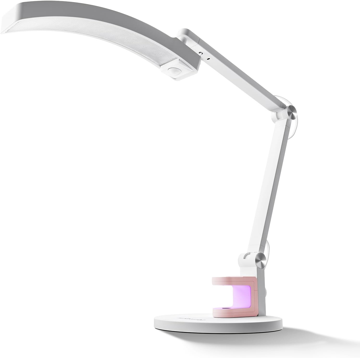 MelodySusie Multi-Functional Manicure Table Lamp S-Pro29G for Nail Techs | Professional Nail Desk Light with Magnetic UV Curing Lamp. Adjustable Arm. Dimmable Brightness & 3 Color Temps for Nail Art