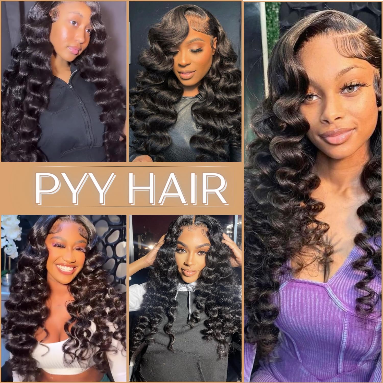 PYY Deep Wave Lace Front Wigs Human Hair Glueless Wigs For Women 28 Inch | Soft Texture. Realistic Hairline. Easy Styling. Adjustable Comfort Fit for Daily Wear & Special Events Natural Color 28 Inch