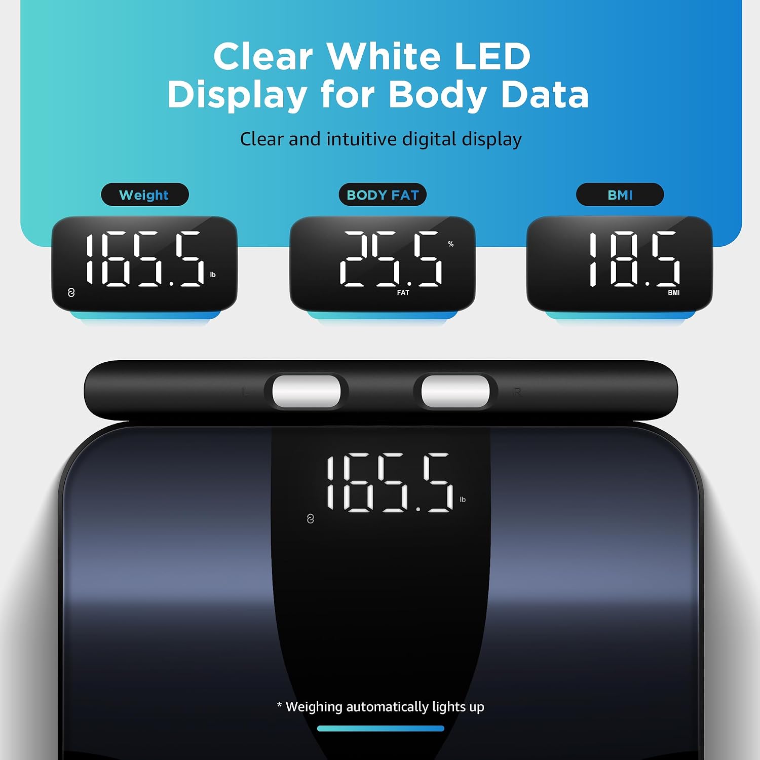 Posture Scale for Body Weight and Fat. Smart Digital Bathroom Scale BMI Weighing Bluetooth Body Fat Scale. 8 Electrode Body Fat Scale. Full Body Composition Analyzer with Voice Prompt