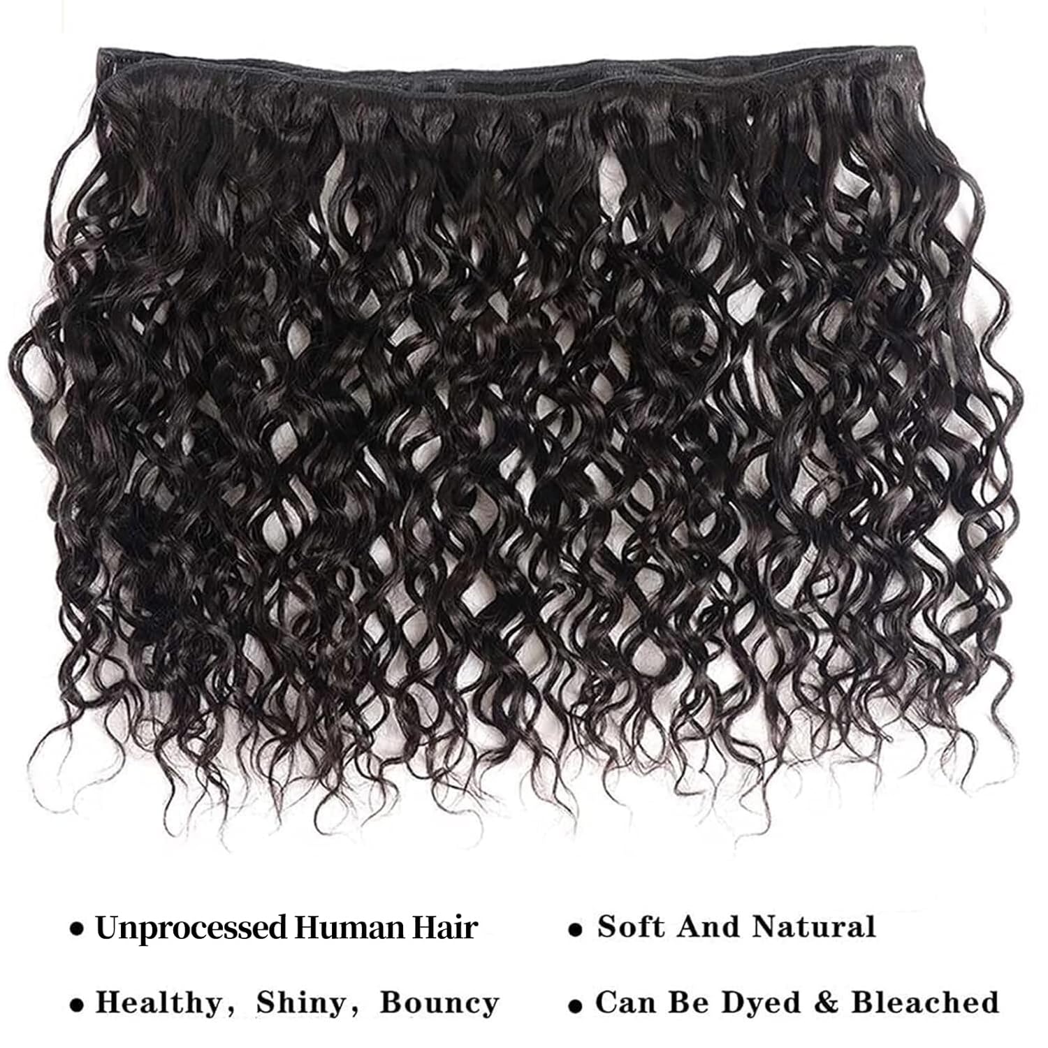 Deep Wave Human Hair Bundles 24 24 24 Inch 12A Unprocessed Brazilian Virgin Hair Deep Curly 3 Bundles Wet and Wave Hair Extensions Natural Color