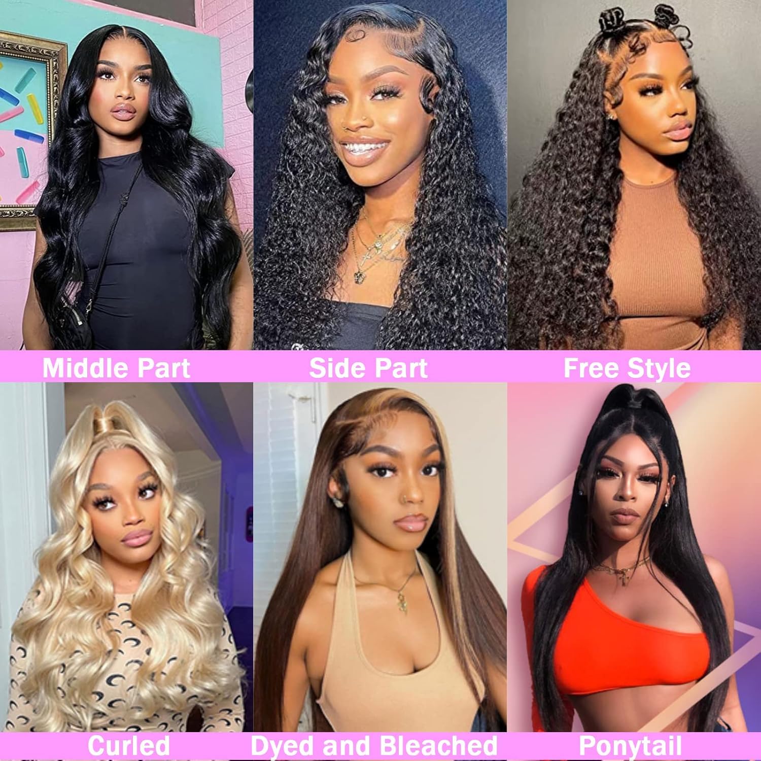 TTSMINS 13x6 Lace Front Wigs Human Hair 180 Density 32 Inch Straight Wig | HD Transparent Lace.Pre-plucked Hairline.Middle or Side Parts with An Adjustable Cap.For Daily Wear.Work and Special Events