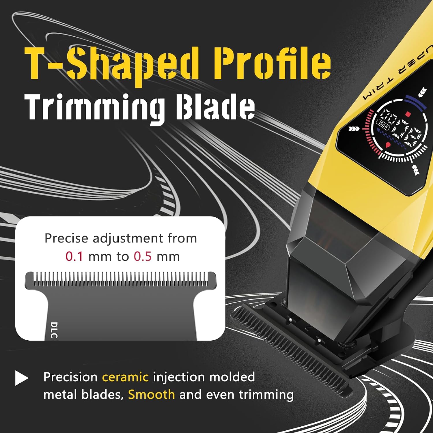 VGR 877S3 3-in-1 Barber Kit with Clipper Trimmer Foil Shaver. Gold | 9000/8000 RPM. 150/180/90min Runtime. DLC/Ceramic Blades. Titanium Foils. Charging Base. LED Display. All-in-One Grooming Set