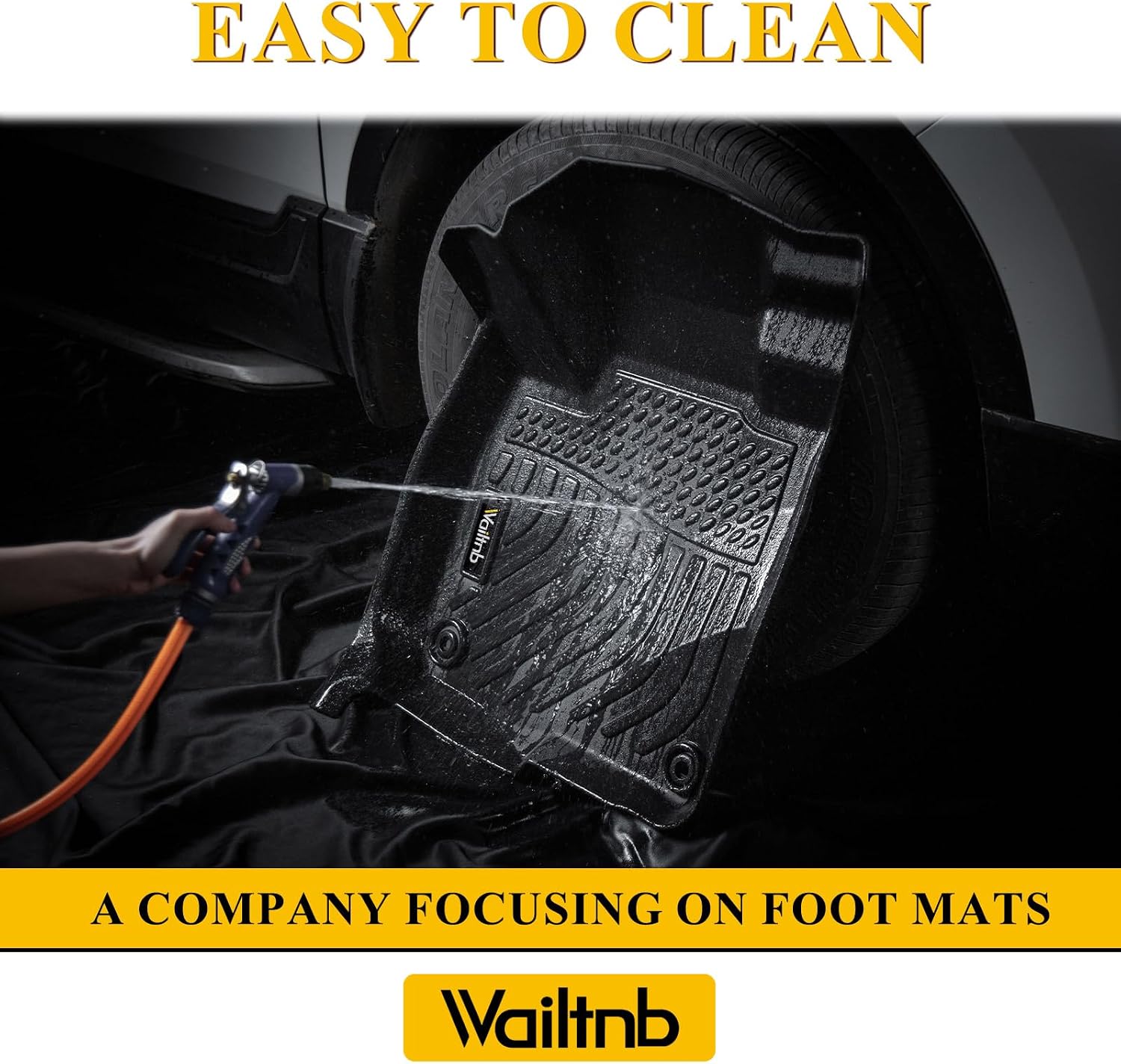 Wailtnb Car Floor Mats & Cargo Mat Custom for 2016-2021 Jeep Grand Cherokee & 2022 2023 Grand Cherokee WK (Not for L) All Weather Floor Mats for Jeep Grand Cherokee Trunk Mat Black Accessories