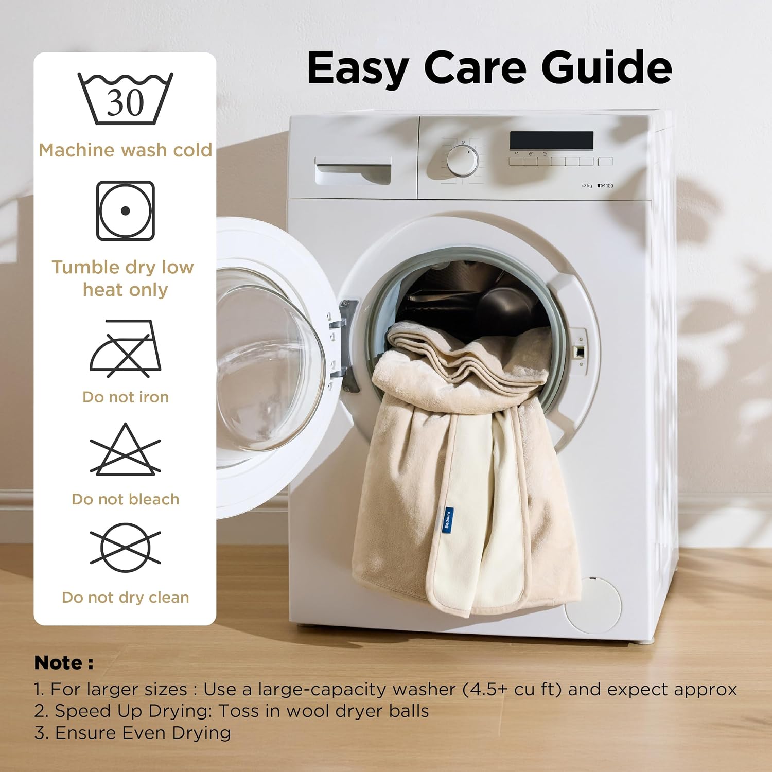Bedsure Waterproof Blanket Soft Flannel Fleece Couch Cover.50x60 Cream | Dog Blankets for Large Senior Dogs .Washable Throw for Pet Cat Leakproof.Furniture Protector for Travel Camping