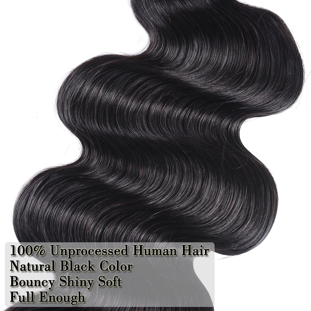 12A Human Hair Bundles 18 18 18 18 Inch Body Wave Bundles Human Hair 400g | Quick Weave Hair Bundles Wet and Wavy Bundles Human Hair Extensions 4 Pieces Deal Unprocessed Remy Brazilian Virgin Body Wave
